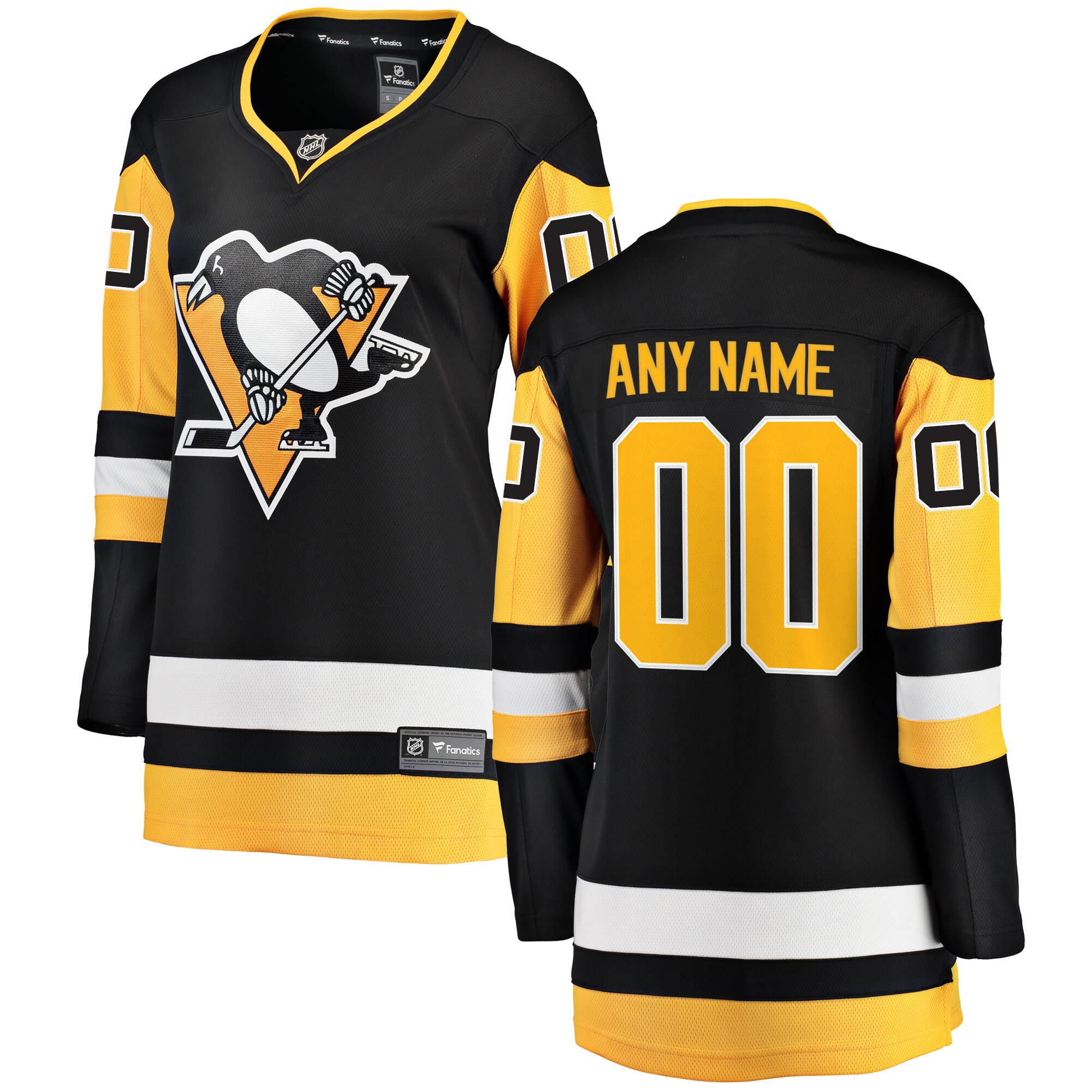 Fanatics Penguins Black Jersey customizable - Fanatics Penguins Black