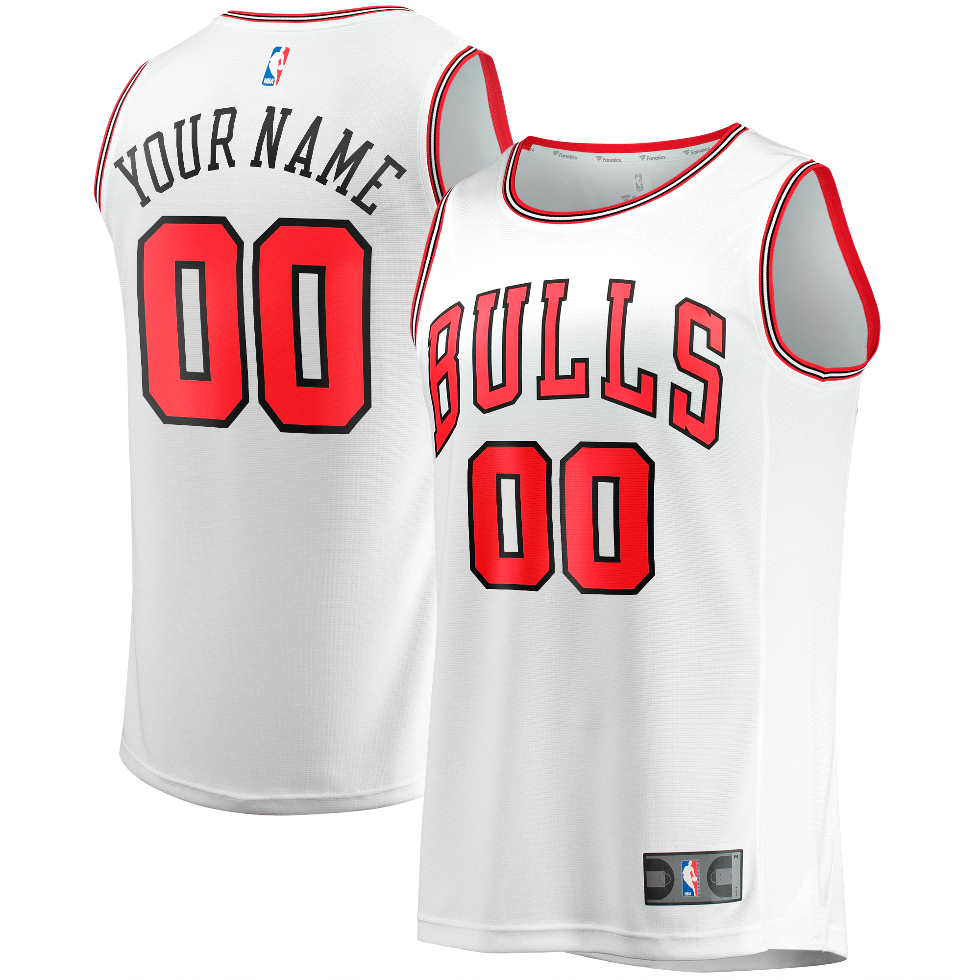 fanatics personalize Bulls White Custom Jersey - Fanatics Bulls White
