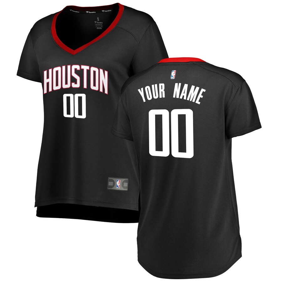 fanatics Rockets Custom Black Jersey - Fanatics Houston Rockets Custom