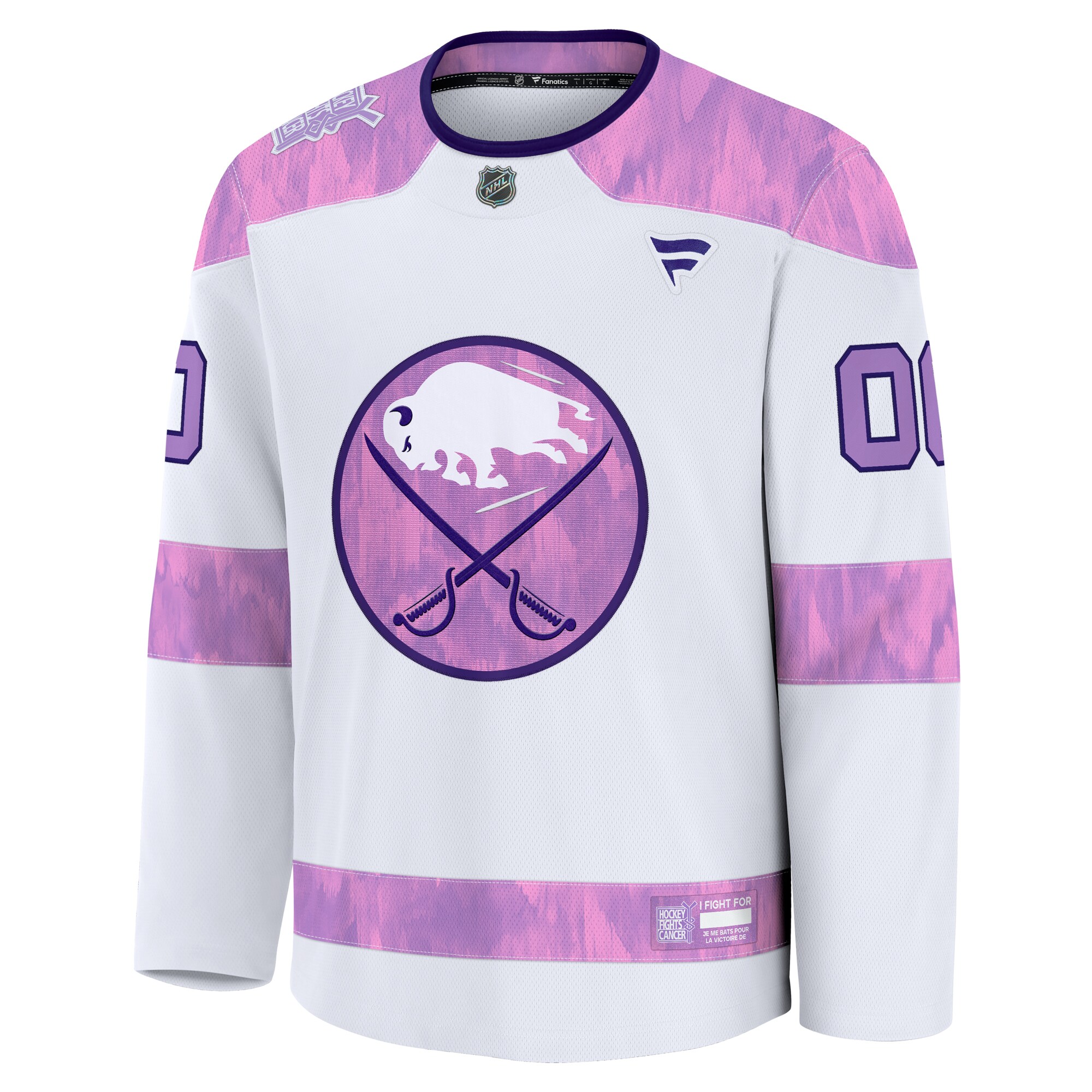 Alternative view of Fanatics Sabres HFC Custom Jersey - Exclusive 2024 White Design