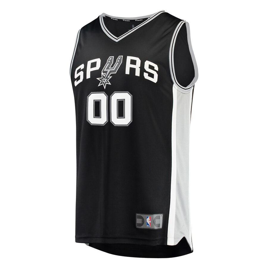 Fanatics Spurs Black Jersey - Number 00 Edition