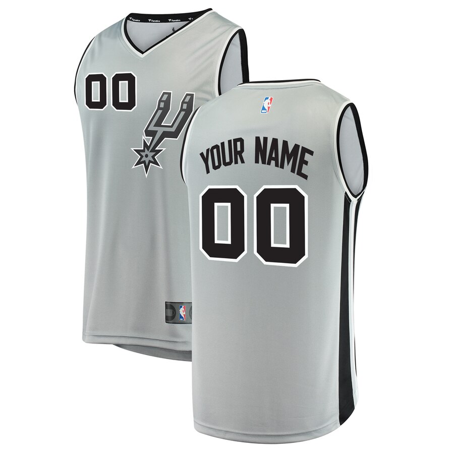 Fanatics Spurs Silver Jersey - Personalized Edition