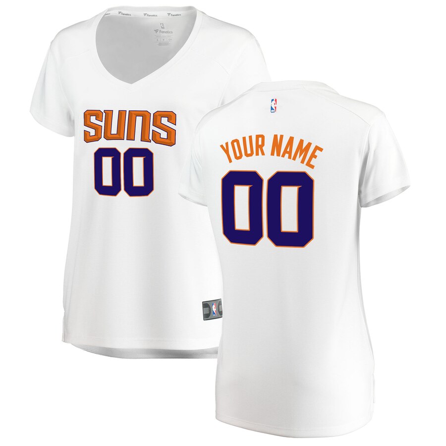 Fanatics Suns Women’s White Jersey - Custom Number