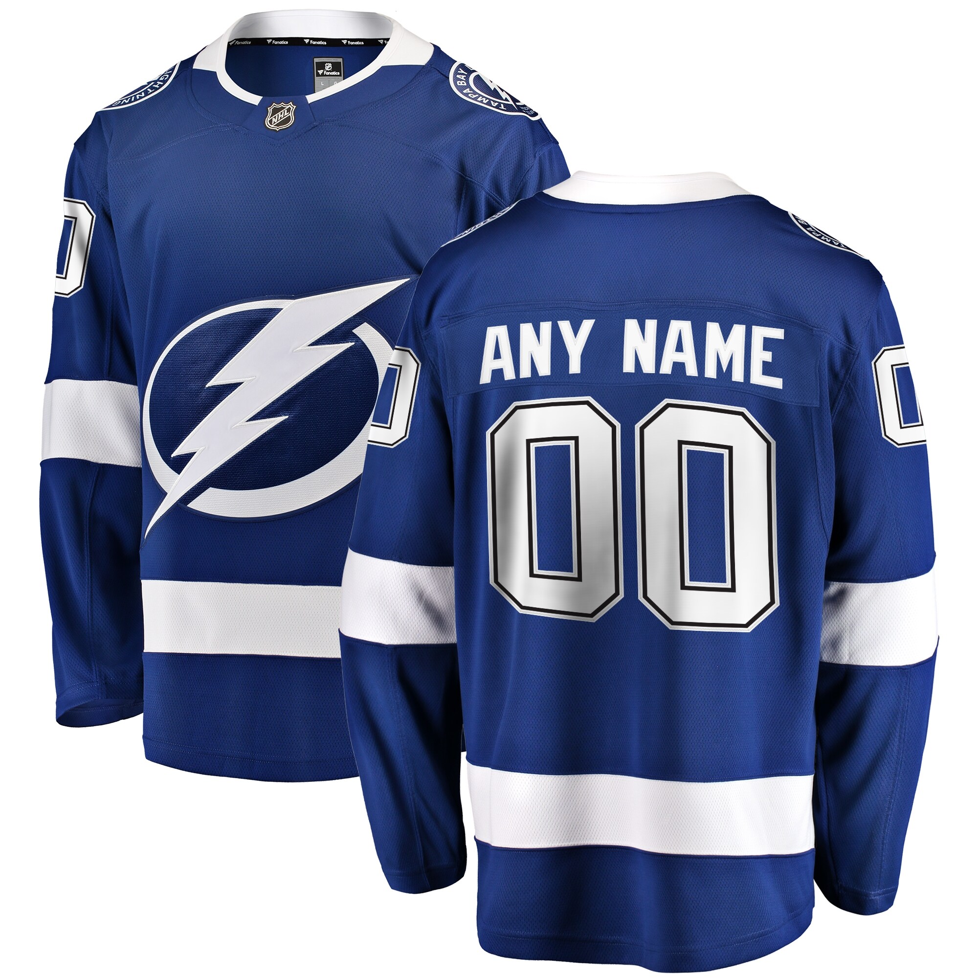 Fanatics Tampa Bay Lightning Blue Jersey - Customizable