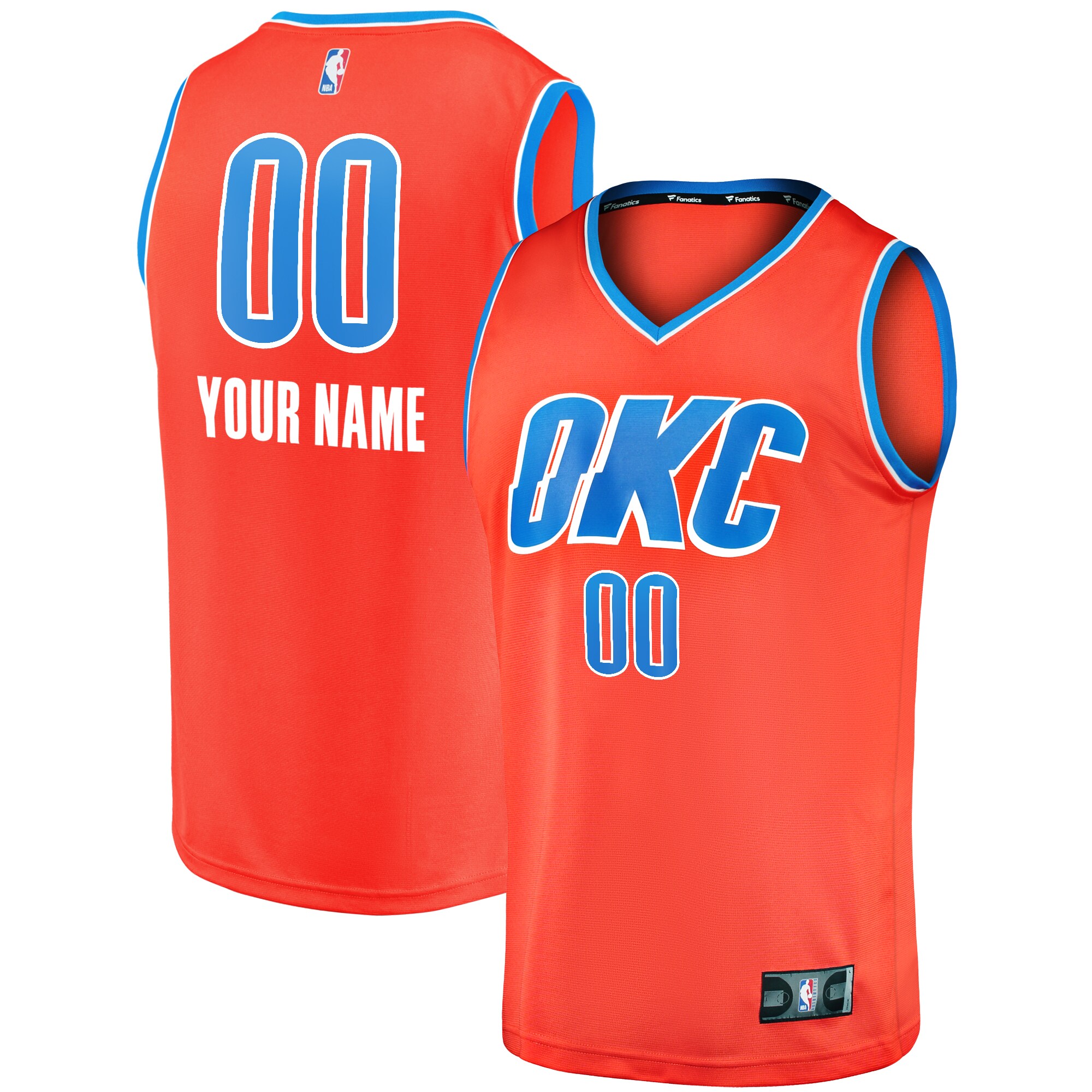 Fanatics Thunder Orange Jersey - Custom Edition