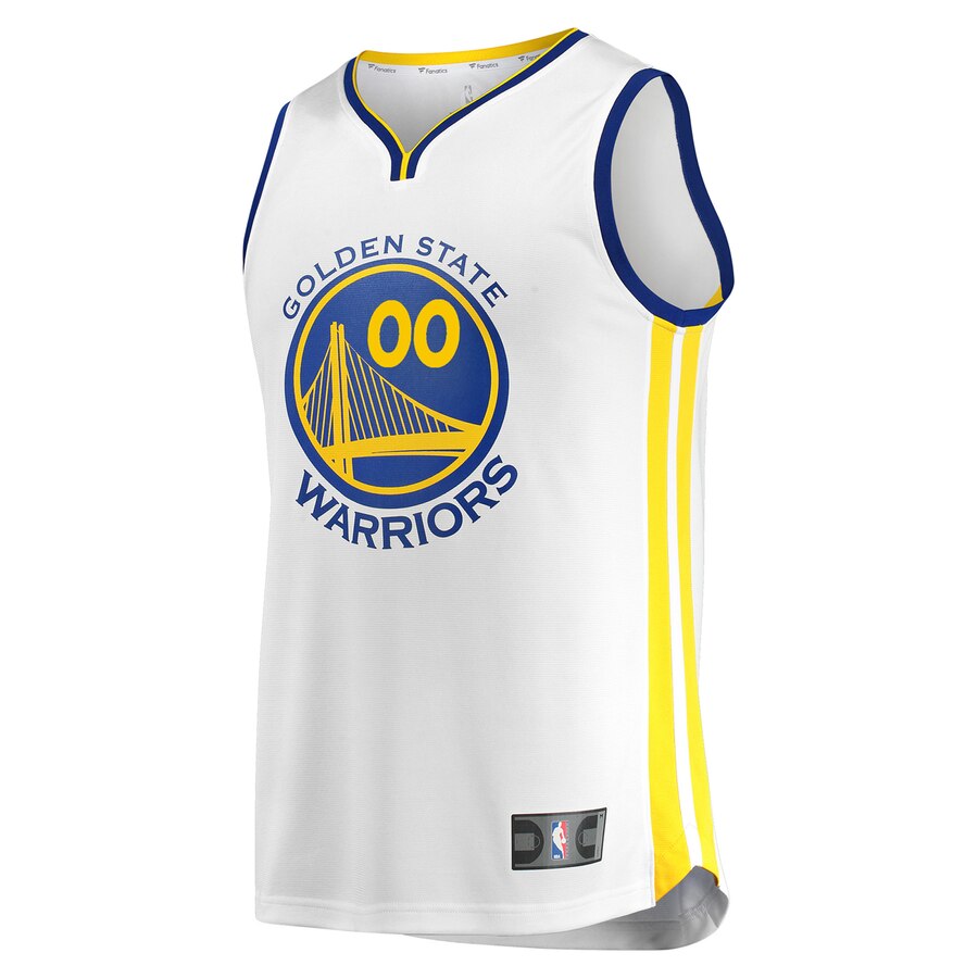 Alternative view of Fanatics Warriors White Custom Jersey - Association Edition