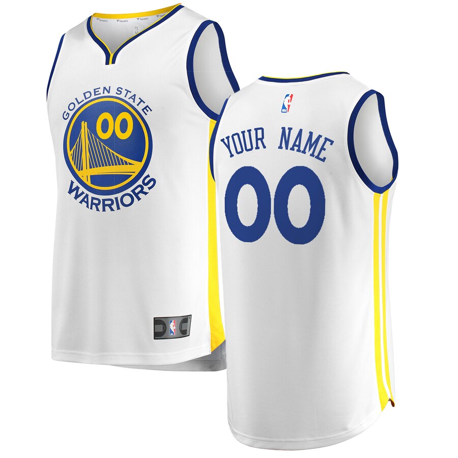 Fanatics Warriors White Custom Jersey - Association Edition