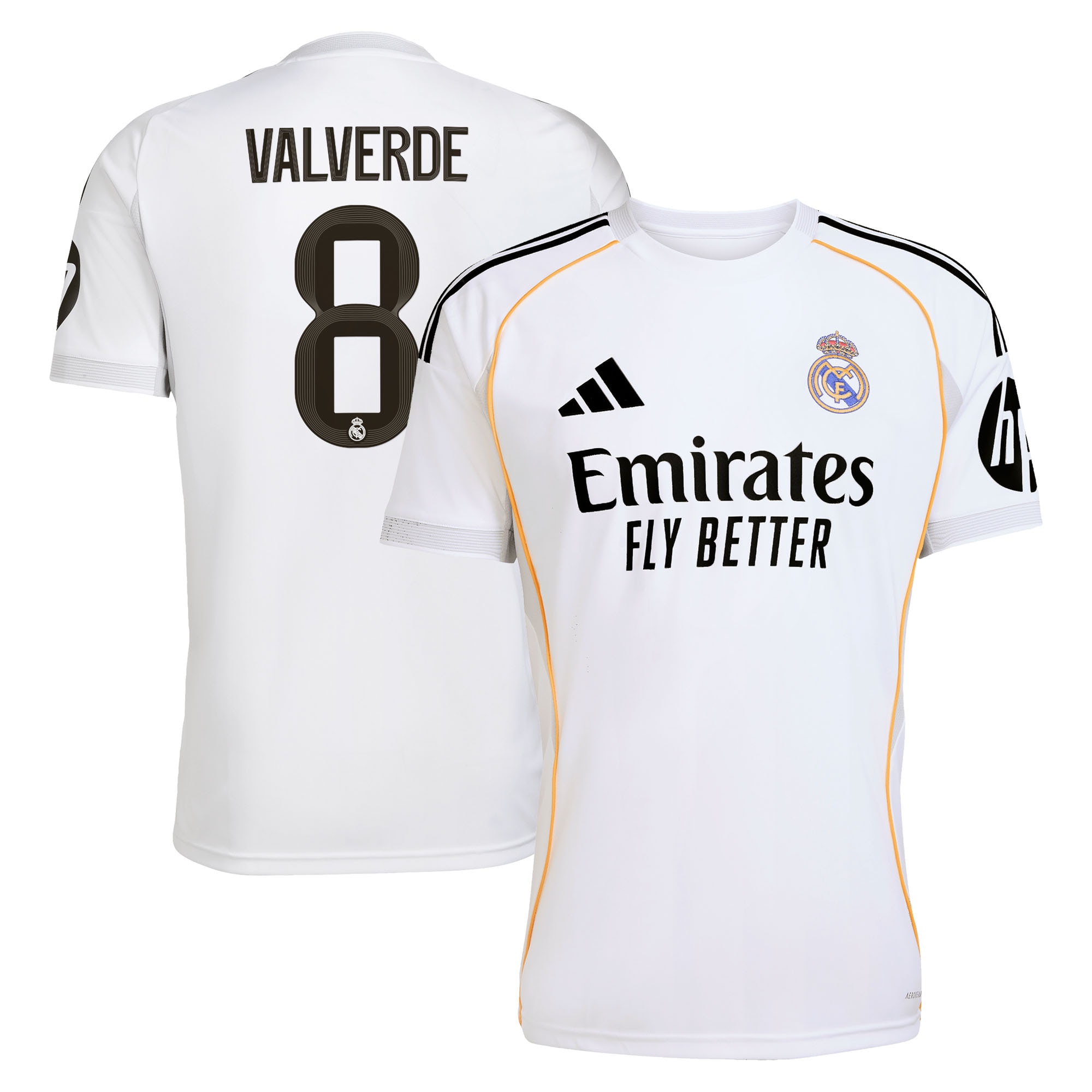 Federico Valverde Real Madrid 2025/26 Home Jersey - White