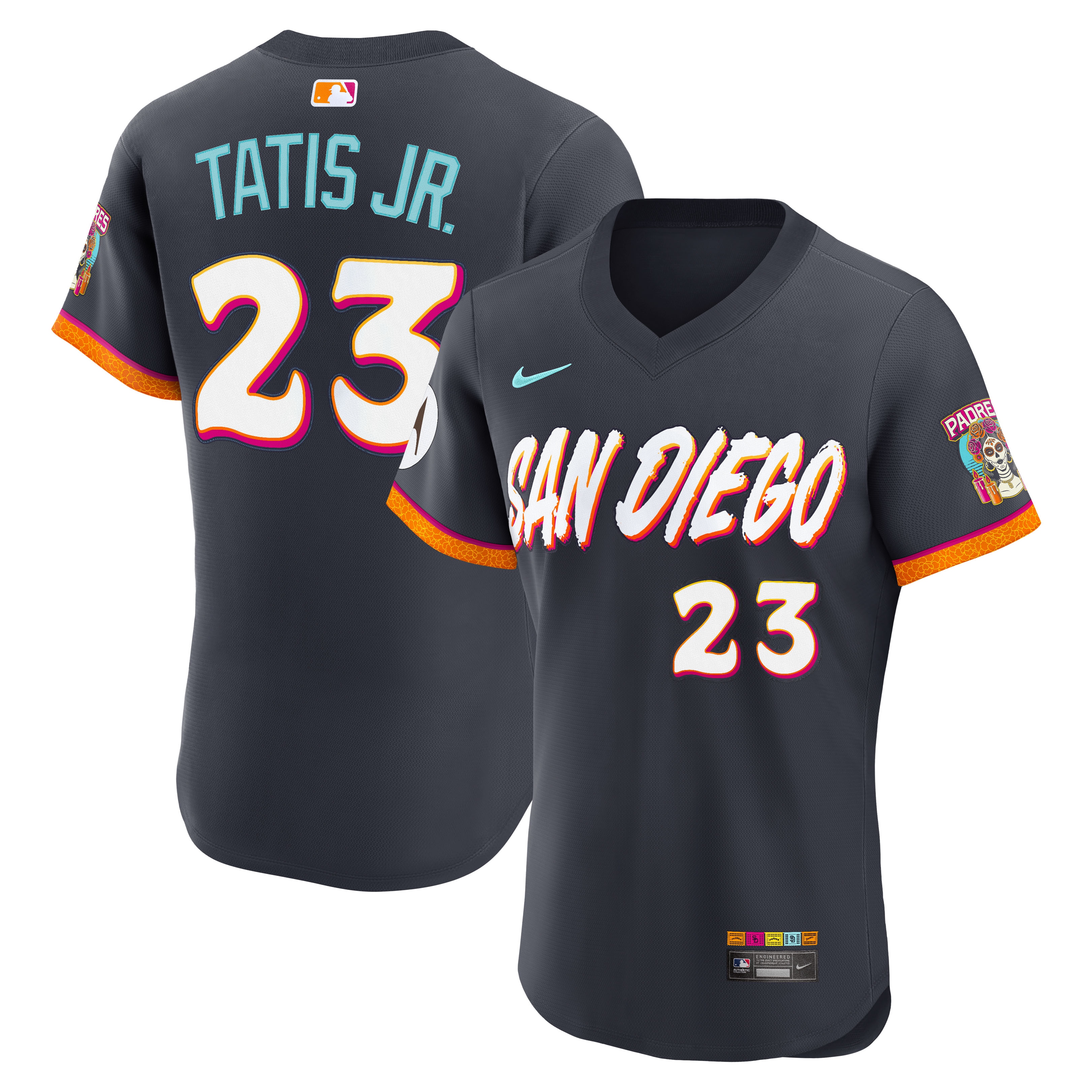 Fernando Tatis Jr. San Diego Padres 2026 City Connect Sponsor Patch Jersey - Obsidian