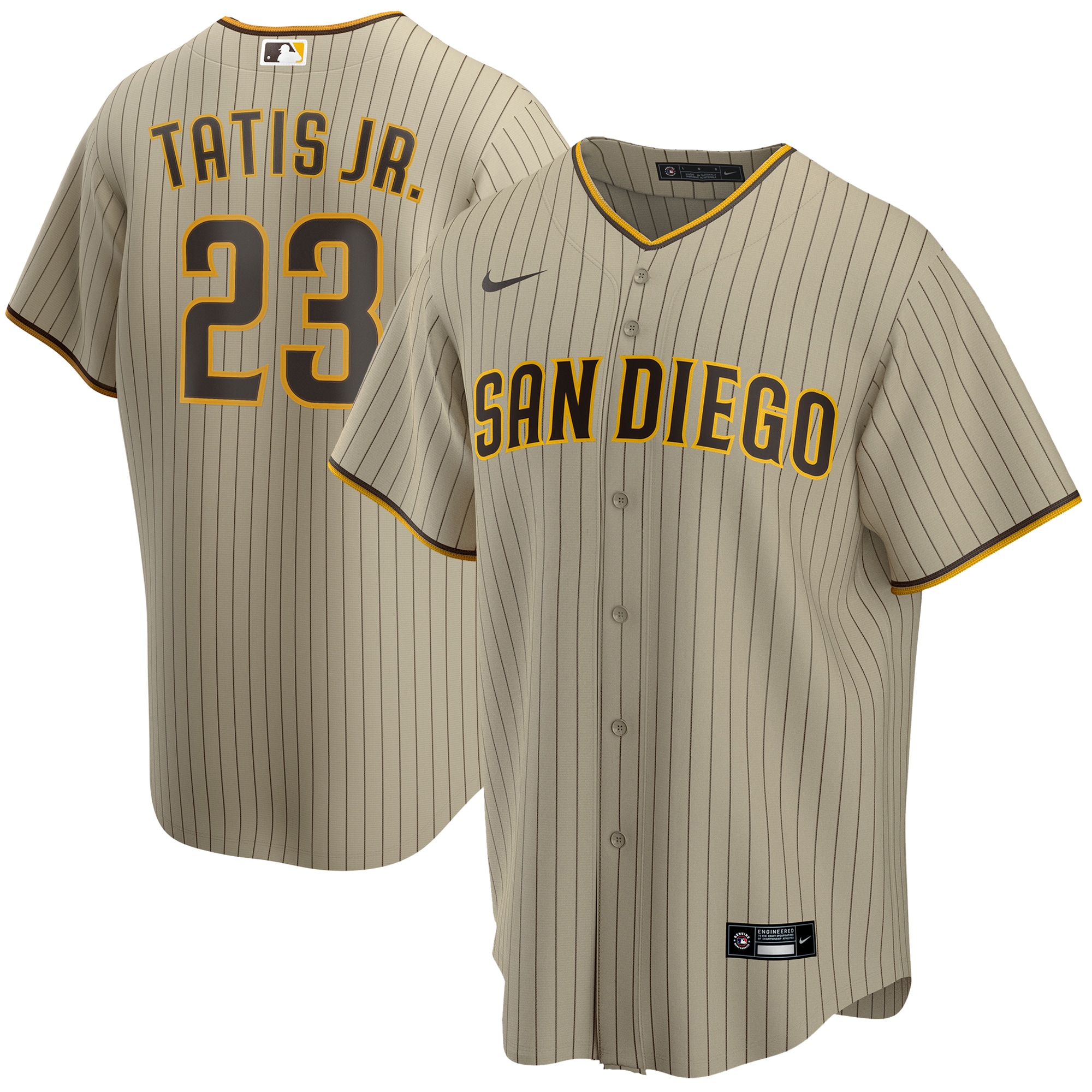 Fernando Tatis Jr. San Diego Padres Alternate Player Jersey - Tan
