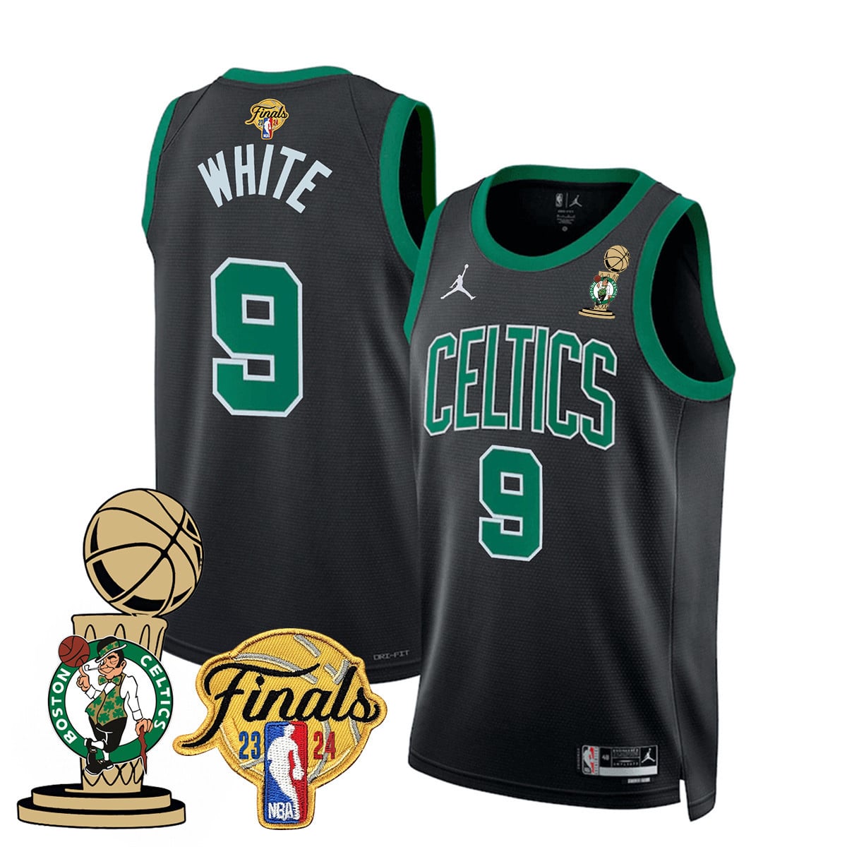 Alternative view of finals Nike Tatum Celtics Green Jersey - Nike Tatum Celtics Green