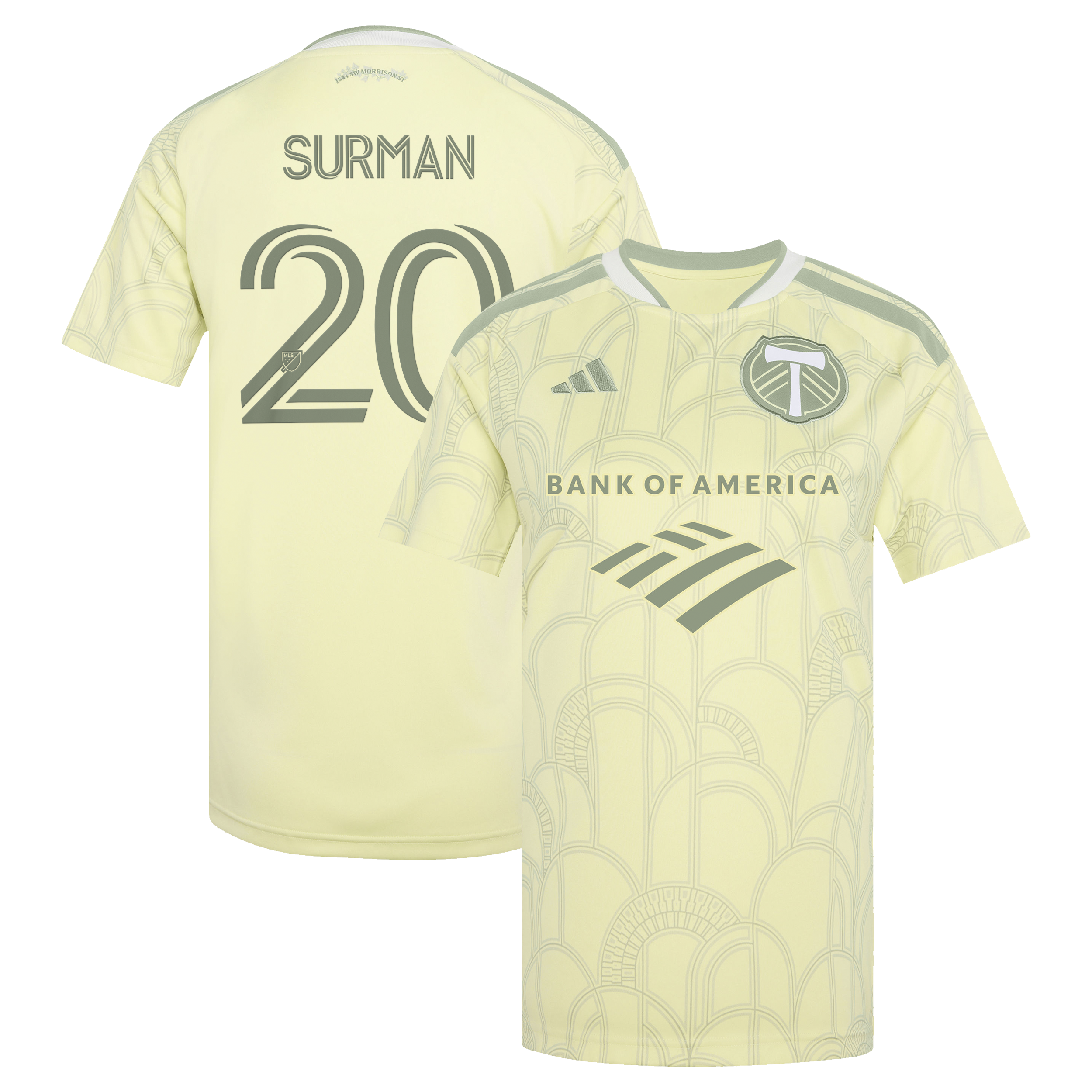 Finn Surman Portland Timbers Women's 2026 Civic Stadium Kit Jersey - Yellow