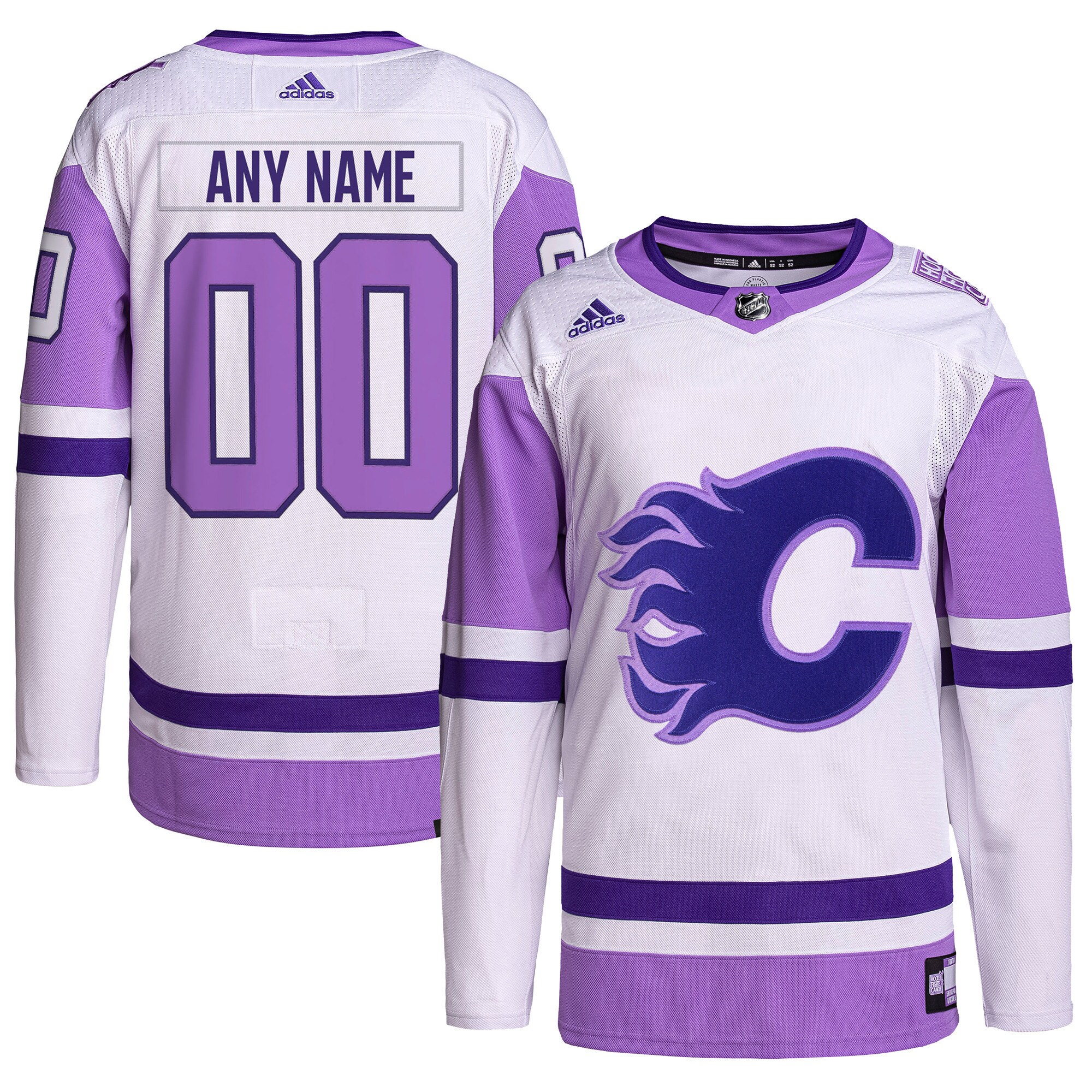 Flames Purple Pride Jersey - Adidas - Authentic NHL