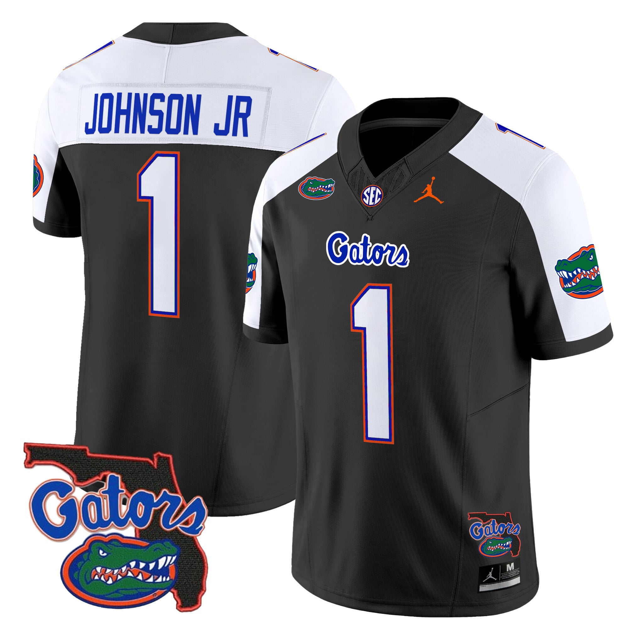 Alternative view of florida Jordan Gators Lagway Black Jersey - Jordan Florida Gators