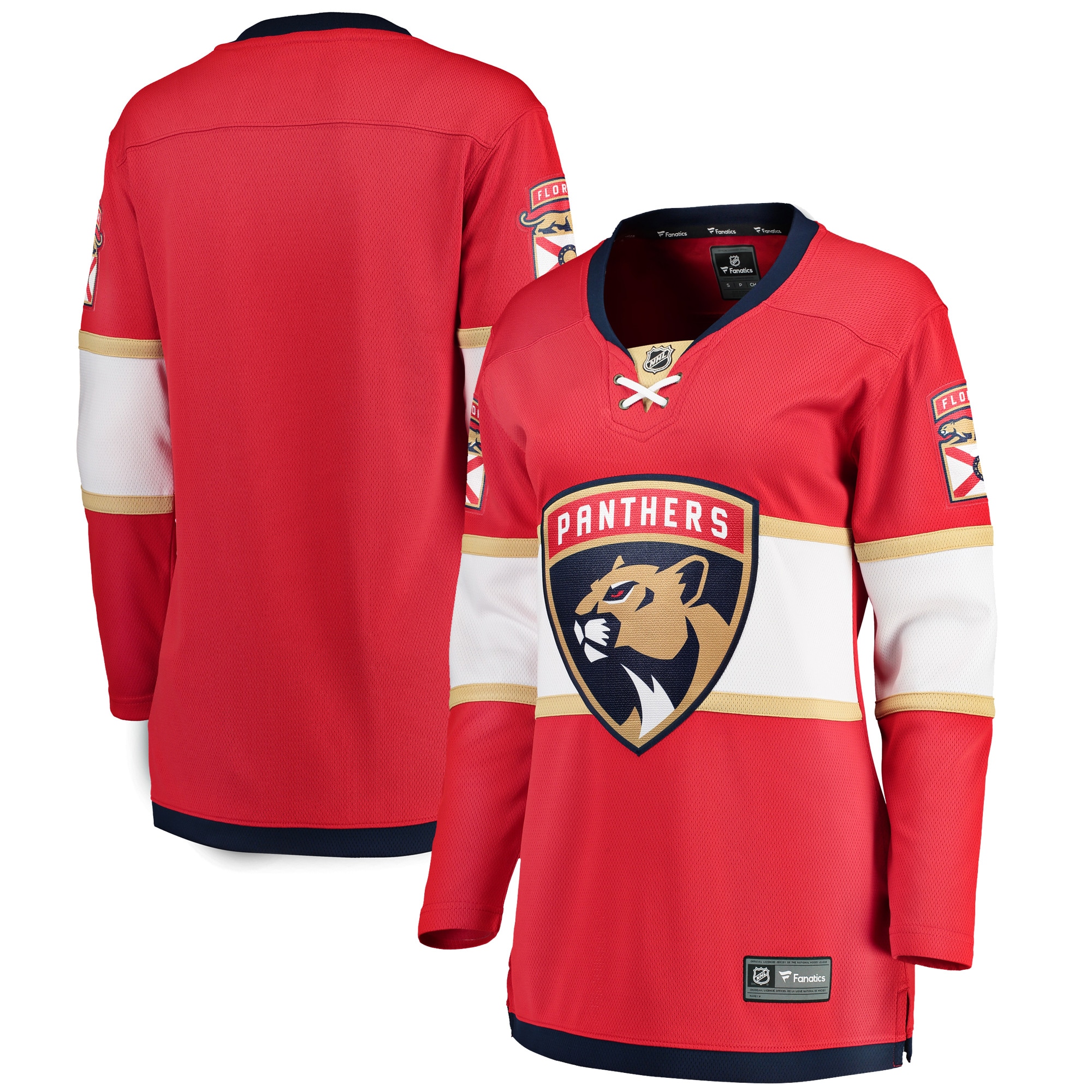 Florida Panthers Fanatics Women's Home Breakaway Jersey - Red
