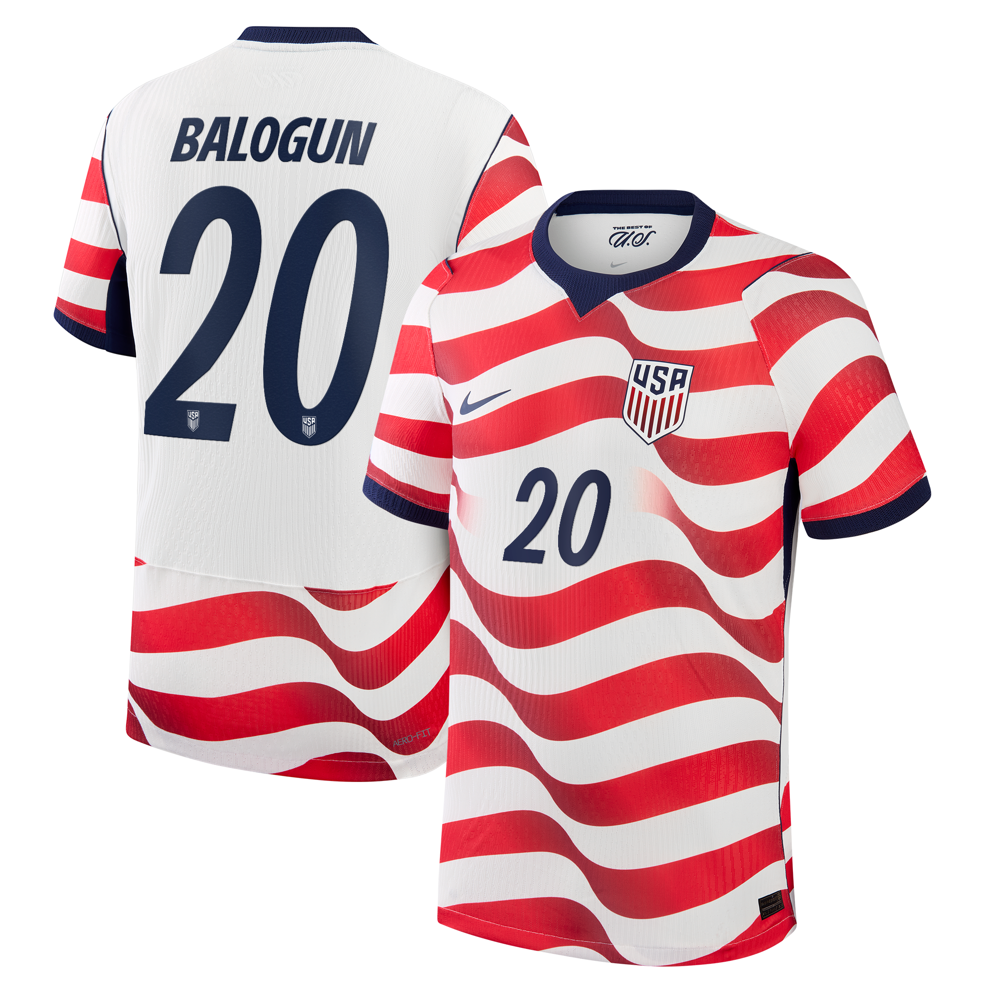 Folarin Balogun USMNT 2026 Home Match Jersey - White