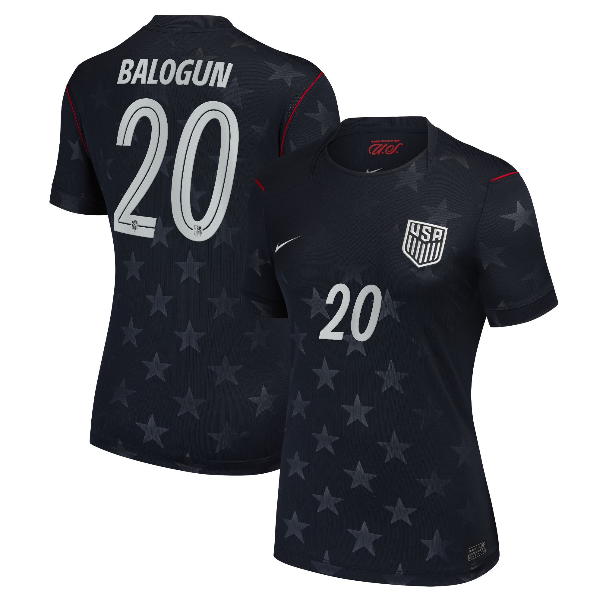 Folarin Balogun USMNT Women's 2026 Away Stadium Jersey - Blue