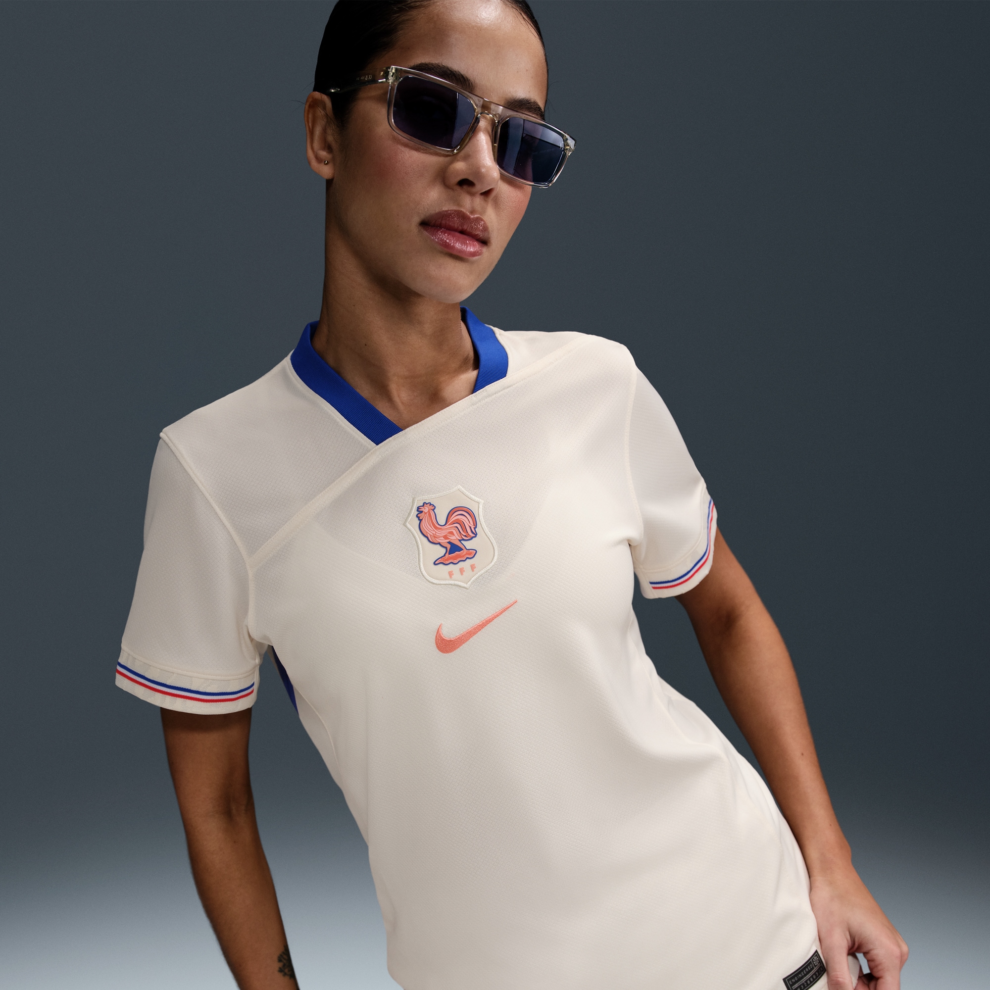 France Women's National Team Women's 2025/26 Away Jersey - Cream