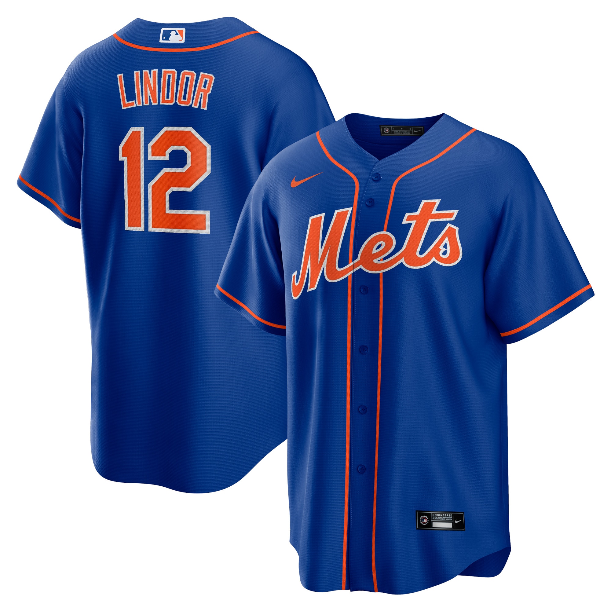 Francisco Lindor New York Mets Big & Tall Alternate Player Jersey - Royal
