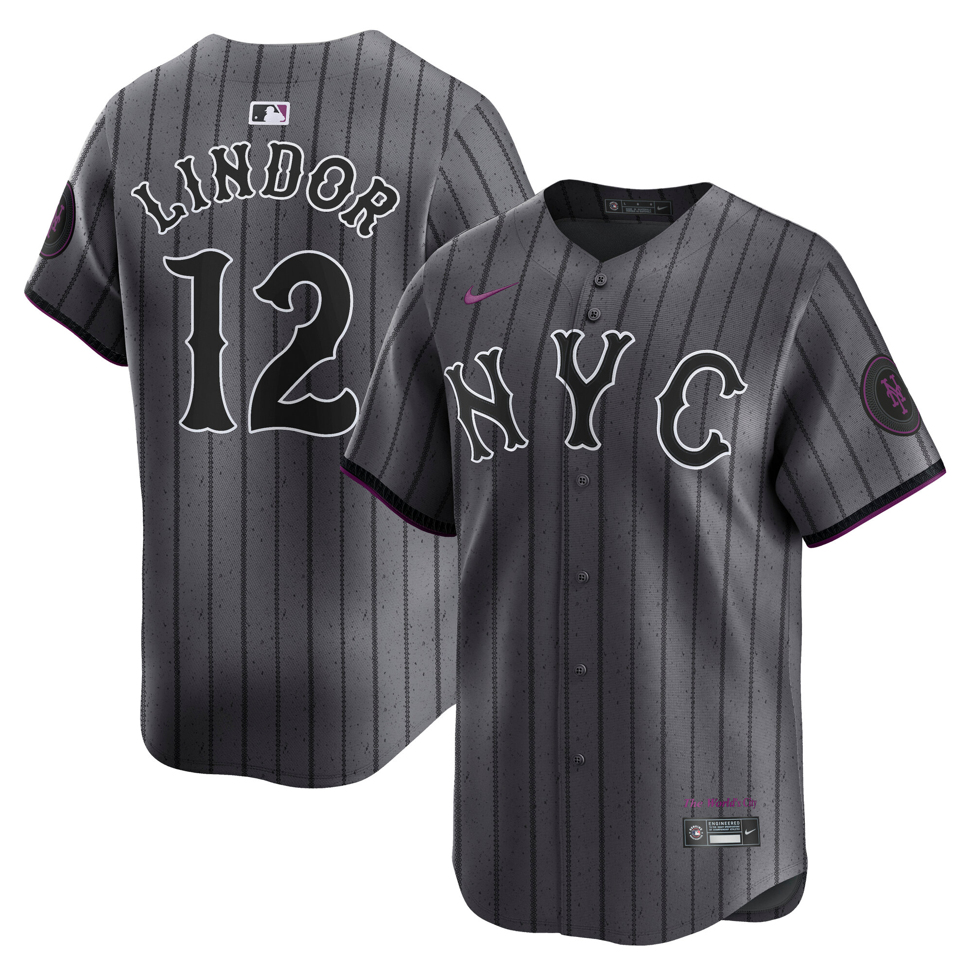 Francisco Lindor New York Mets City Connect Limited Jersey - Gray