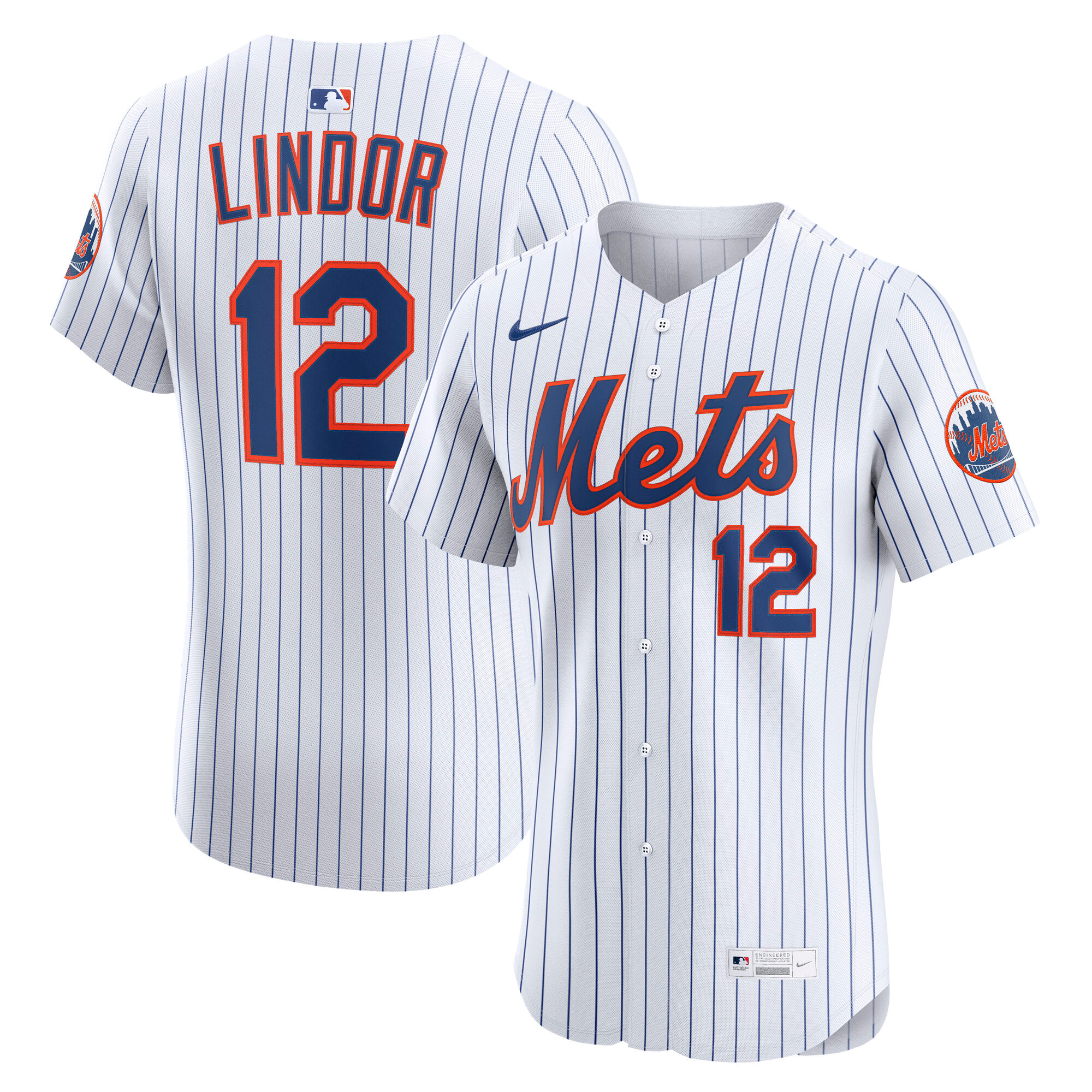 Francisco Lindor New York Mets Home Elite Player Jersey - White