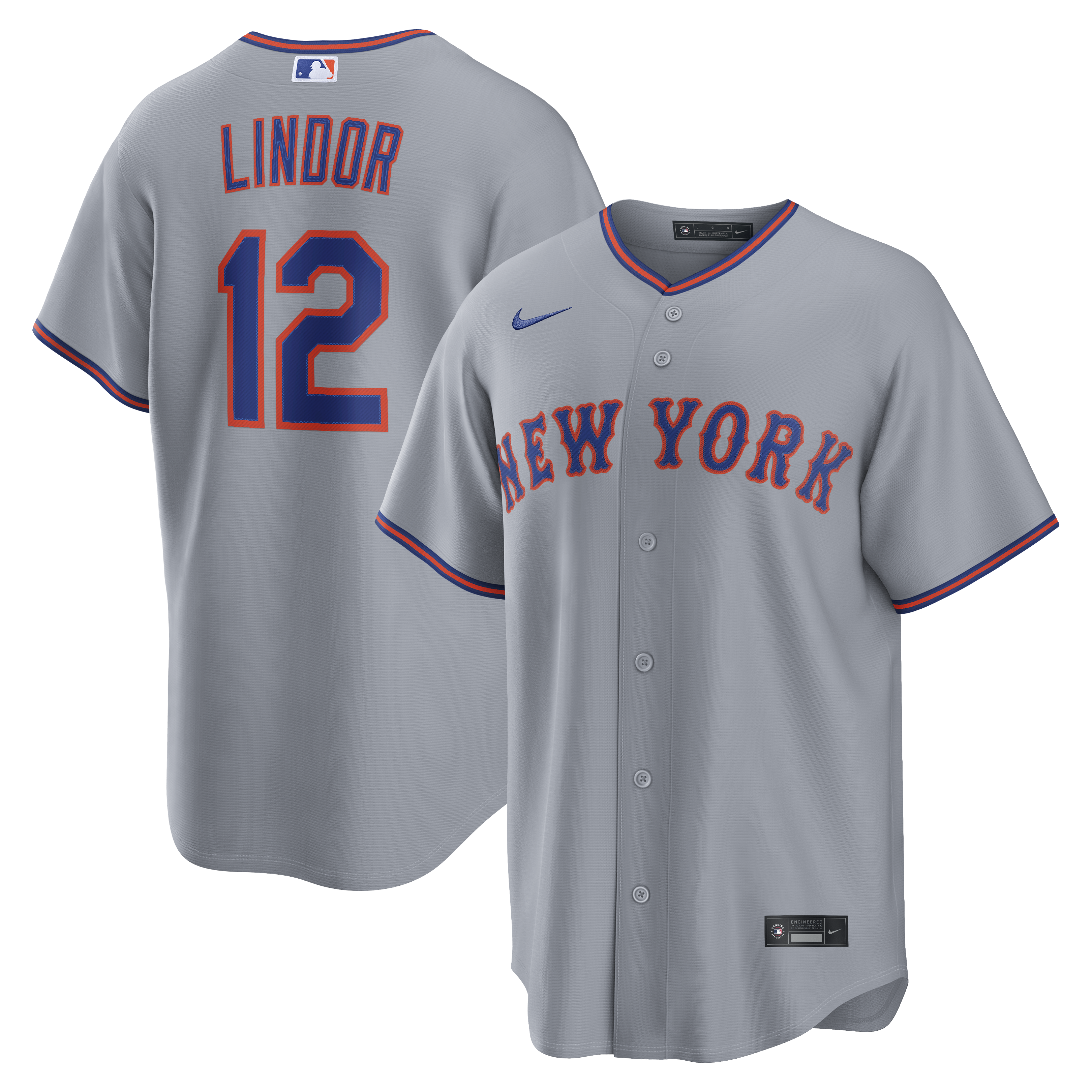 Francisco Lindor New York Mets Road Jersey