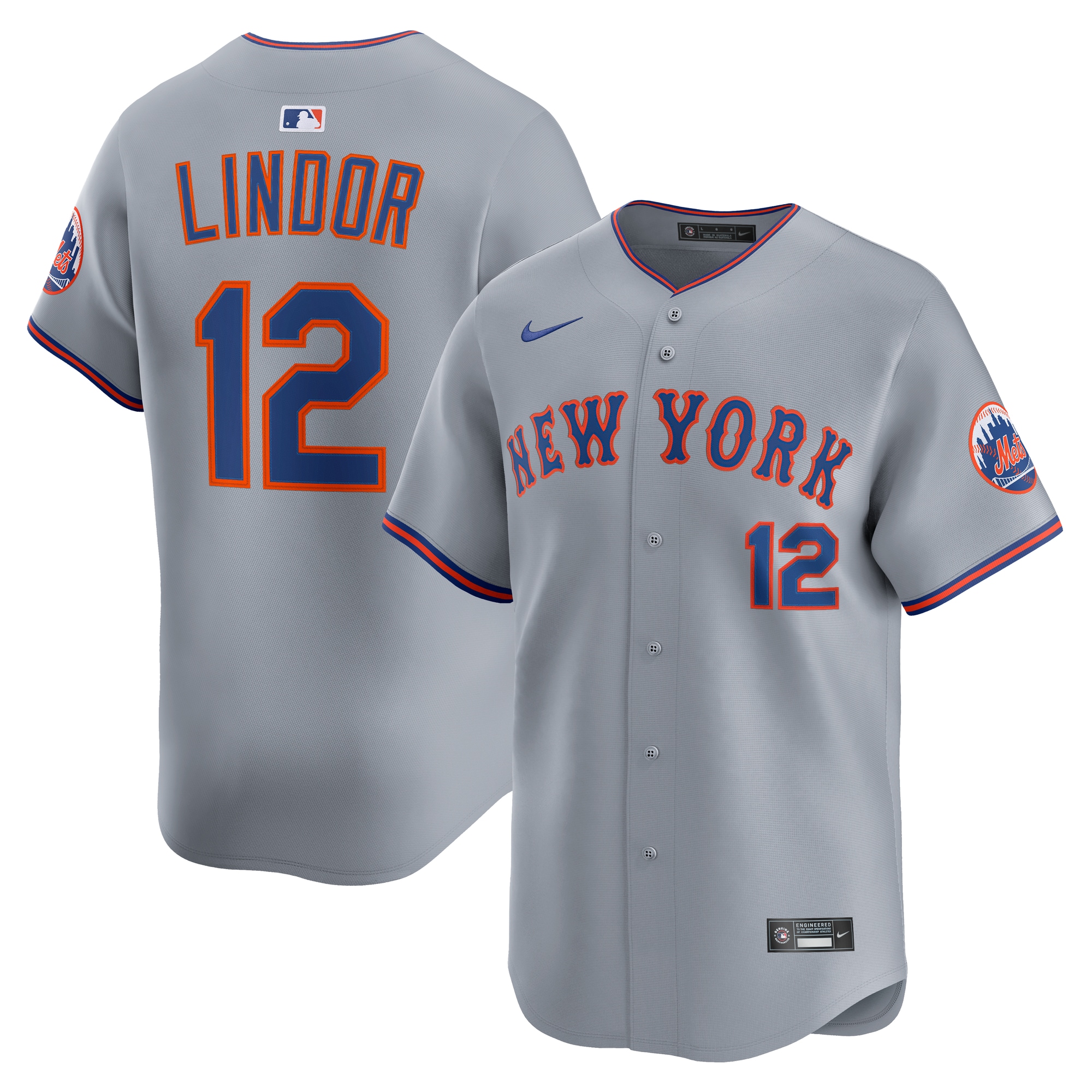 Francisco Lindor New York Mets Road Limited Player Jersey