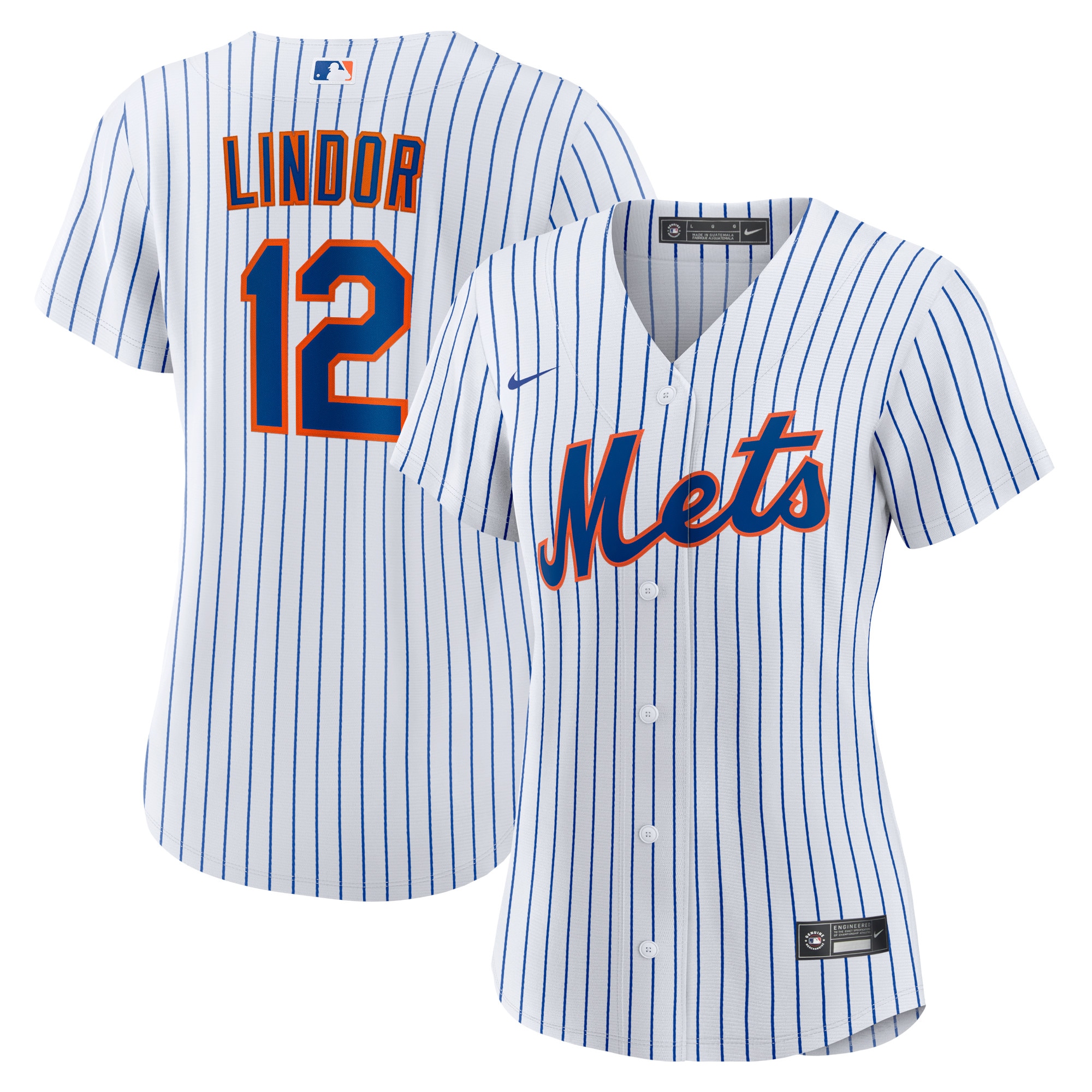 Francisco Lindor New York Mets Women's Home Player Jersey - White