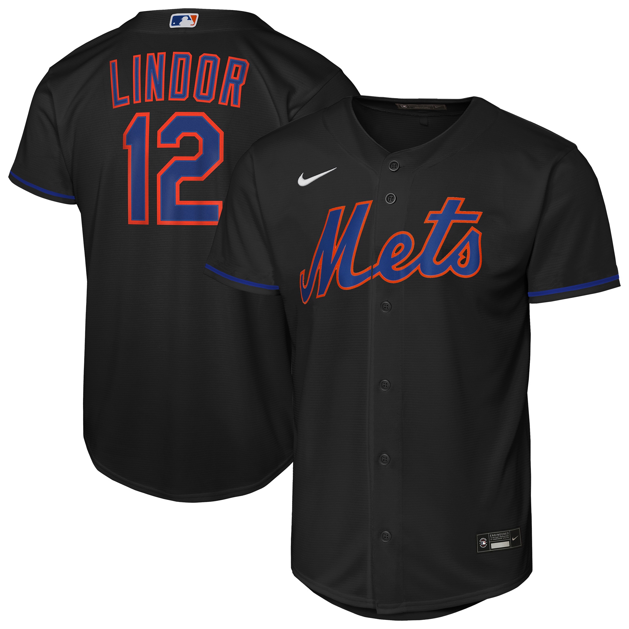 Francisco Lindor New York Mets Youth Alternate Jersey