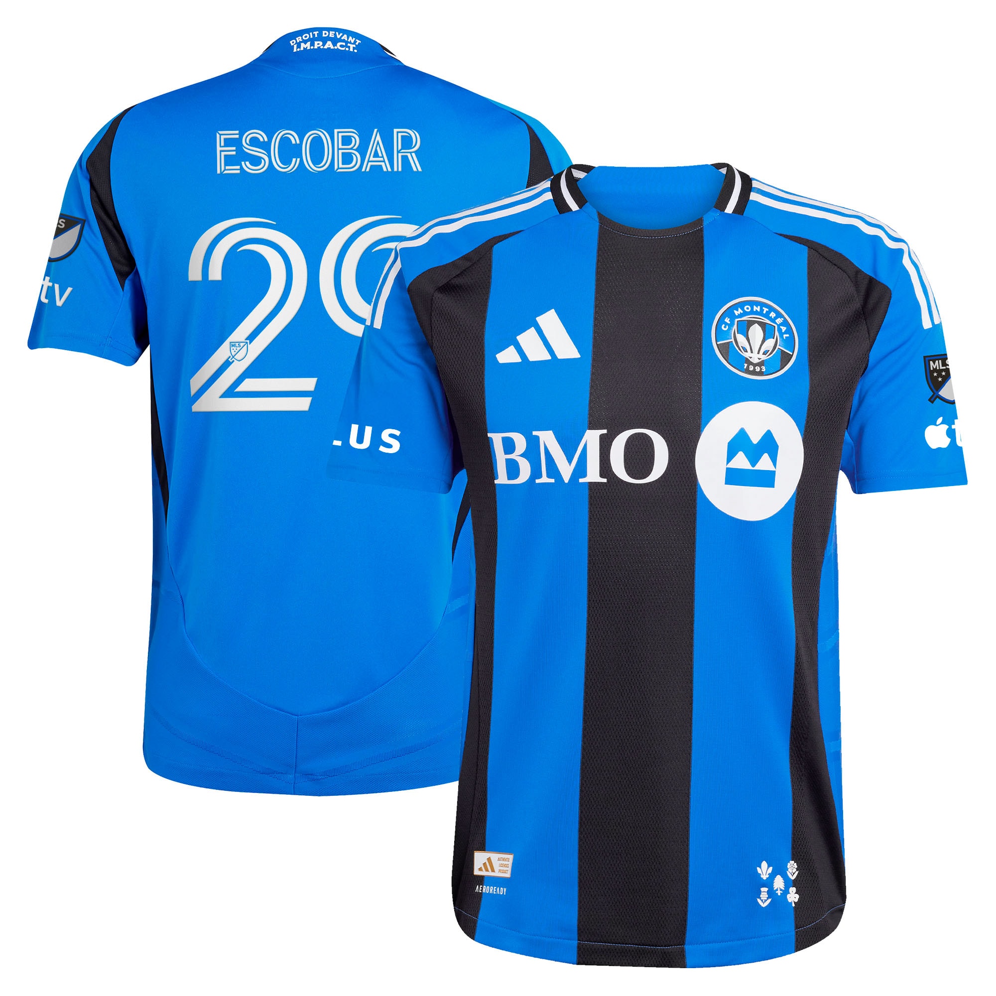 Franco Escobar CF Montreal 2025 Montréal Original On-Field Jersey – Blue