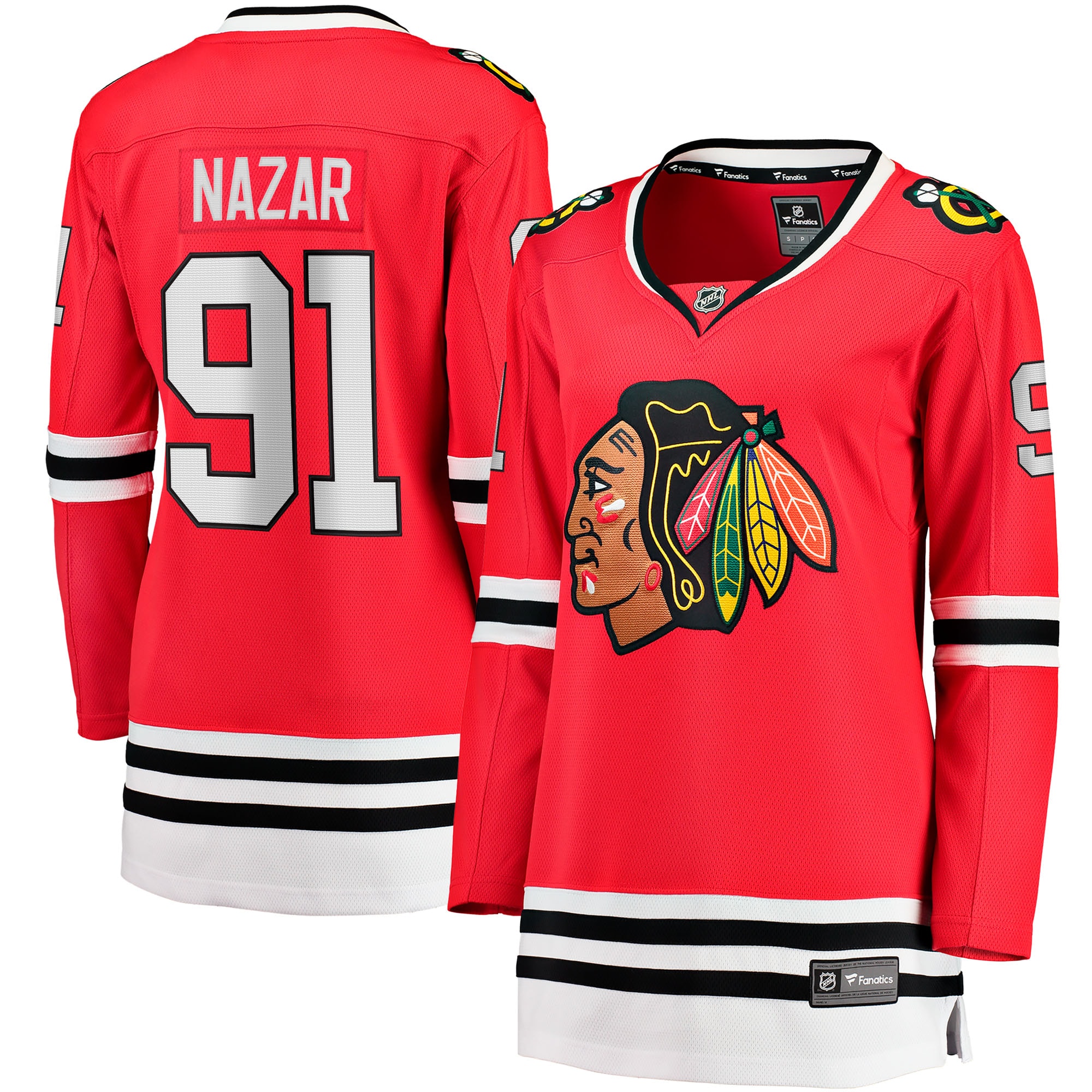 Frank Nazar Chicago Blackhawks Fanatics Women's Home Breakaway Jersey - Red