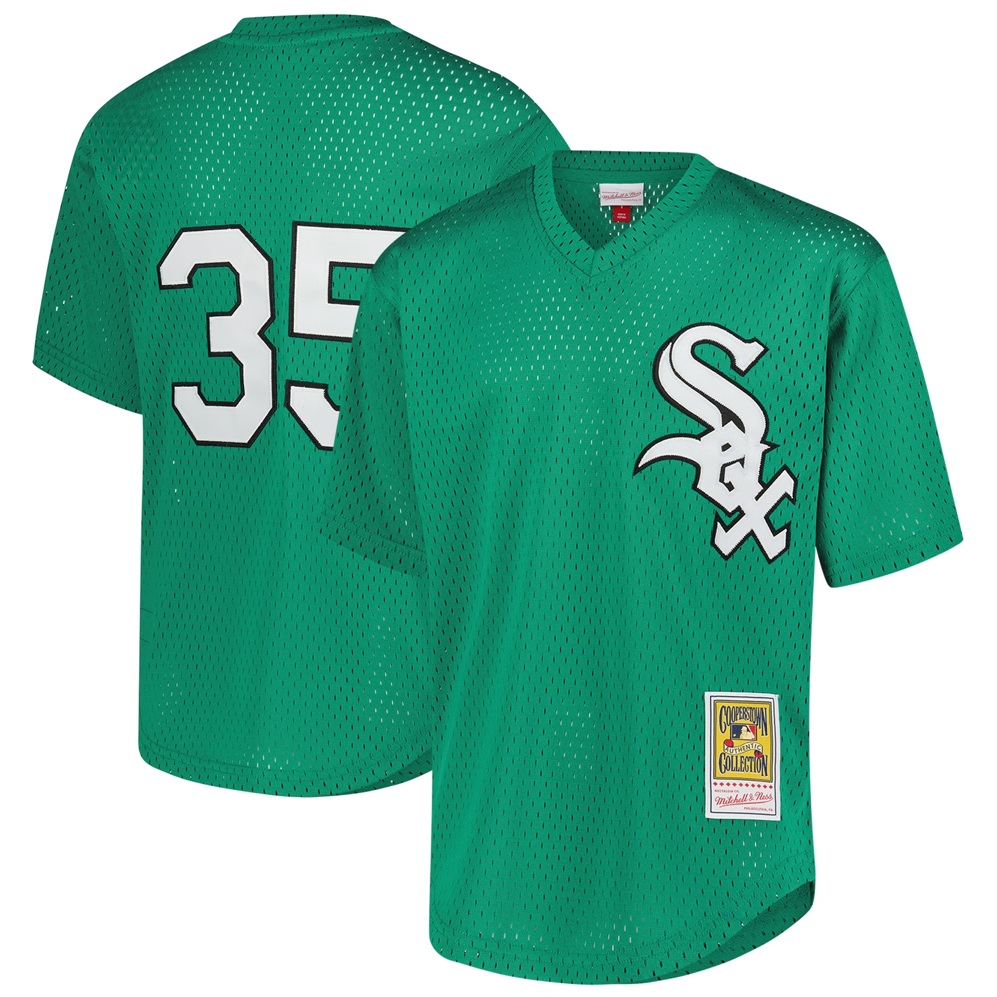 Frank Thomas Chicago White Sox Youth Cooperstown Collection Mesh Batting Practice Jersey - Green