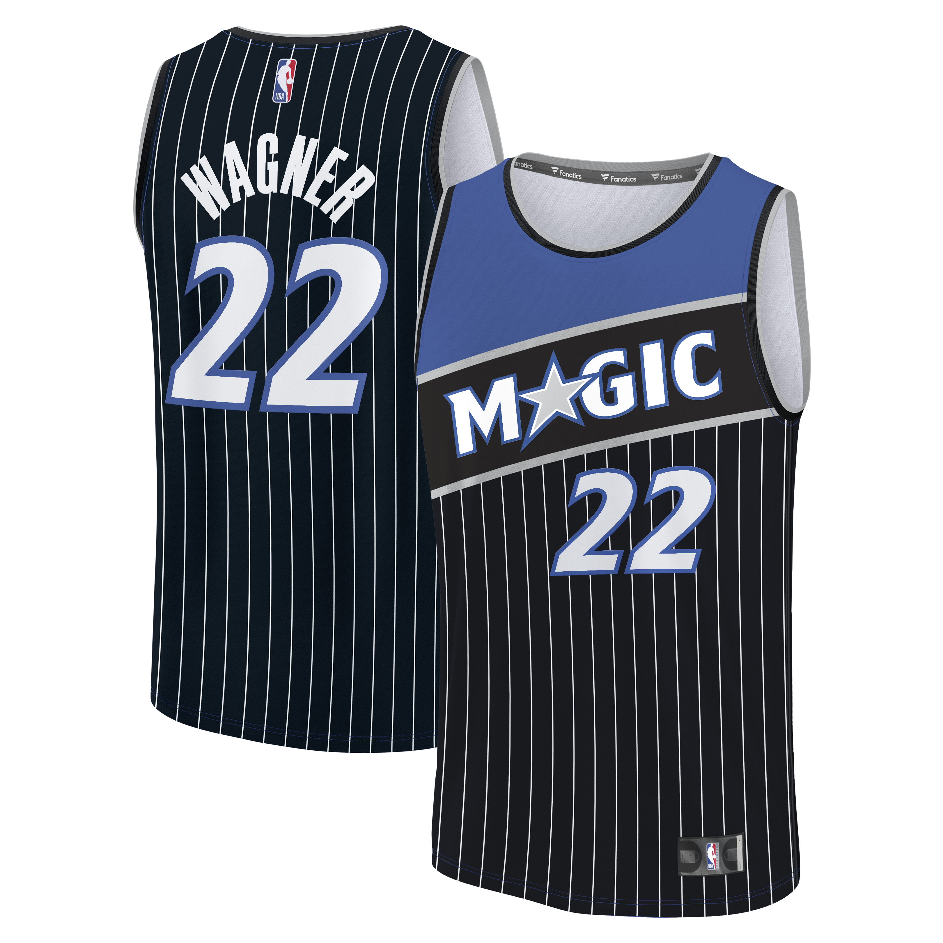 Franz Wagner Orlando Magic Fanatics Fast Break Jersey - Statement Edition - Black