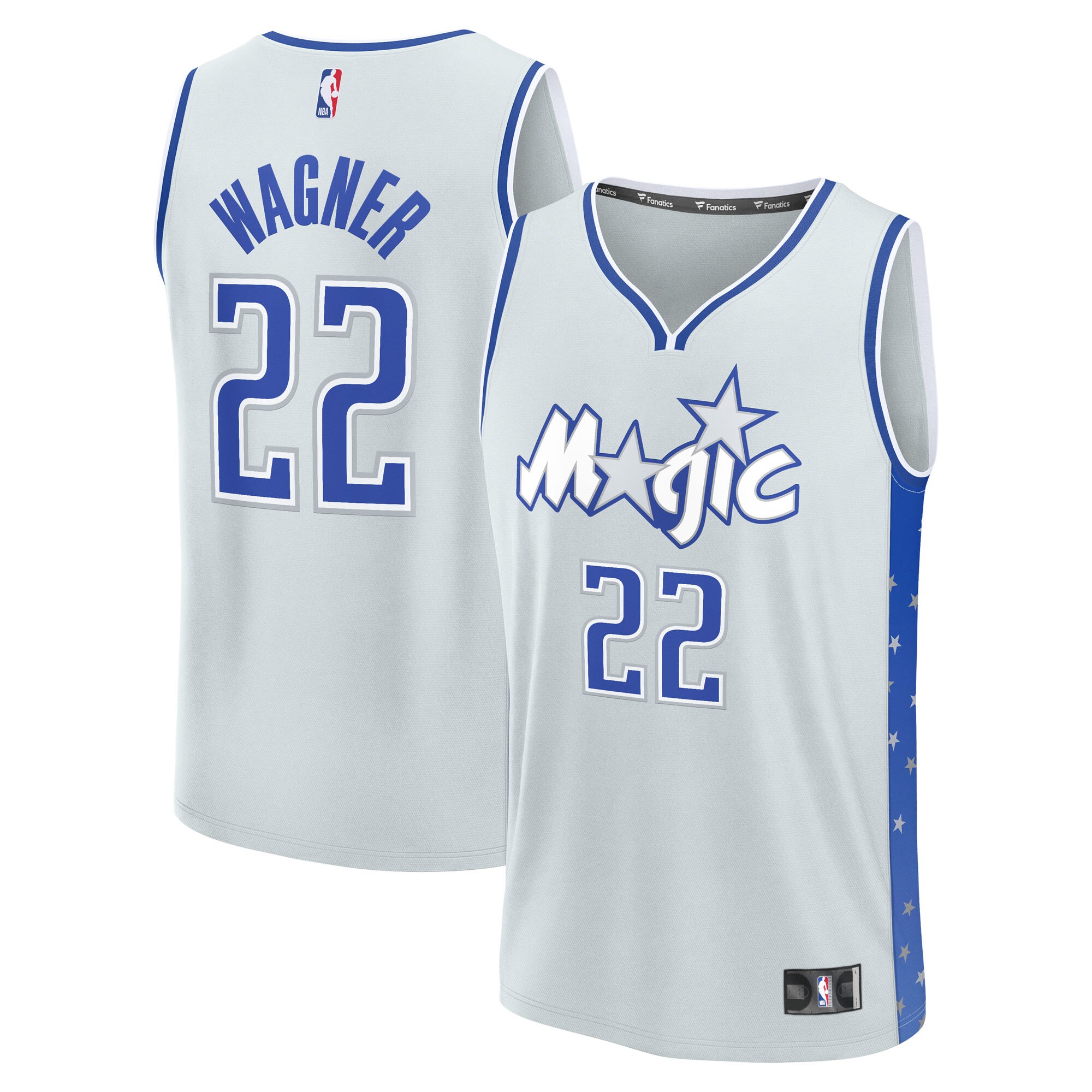 Franz Wagner Orlando Magic Fanatics Youth 2025/26 City Edition Fast Break Jersey - Silver