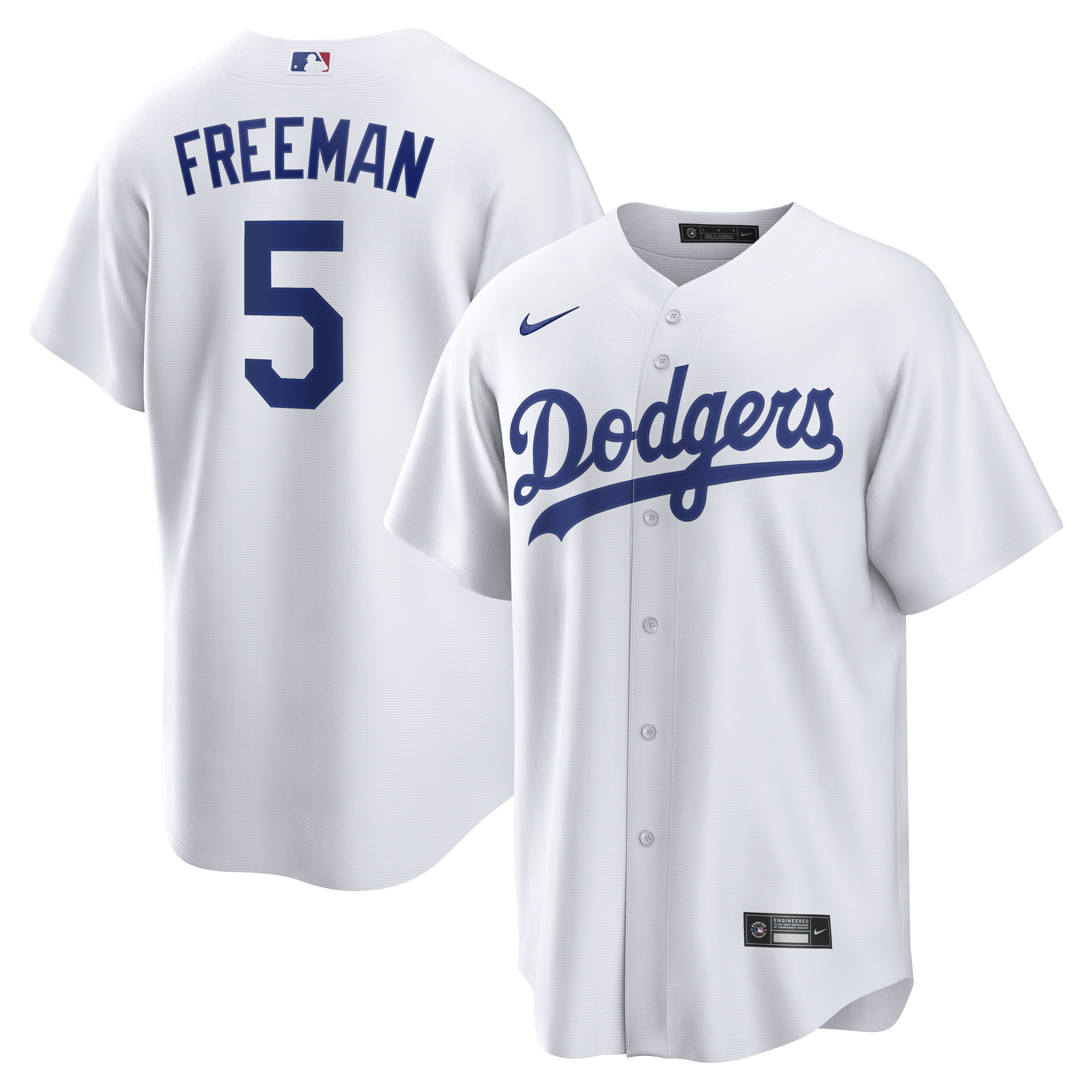 Freddie Freeman Los Angeles Dodgers Home Jersey - White