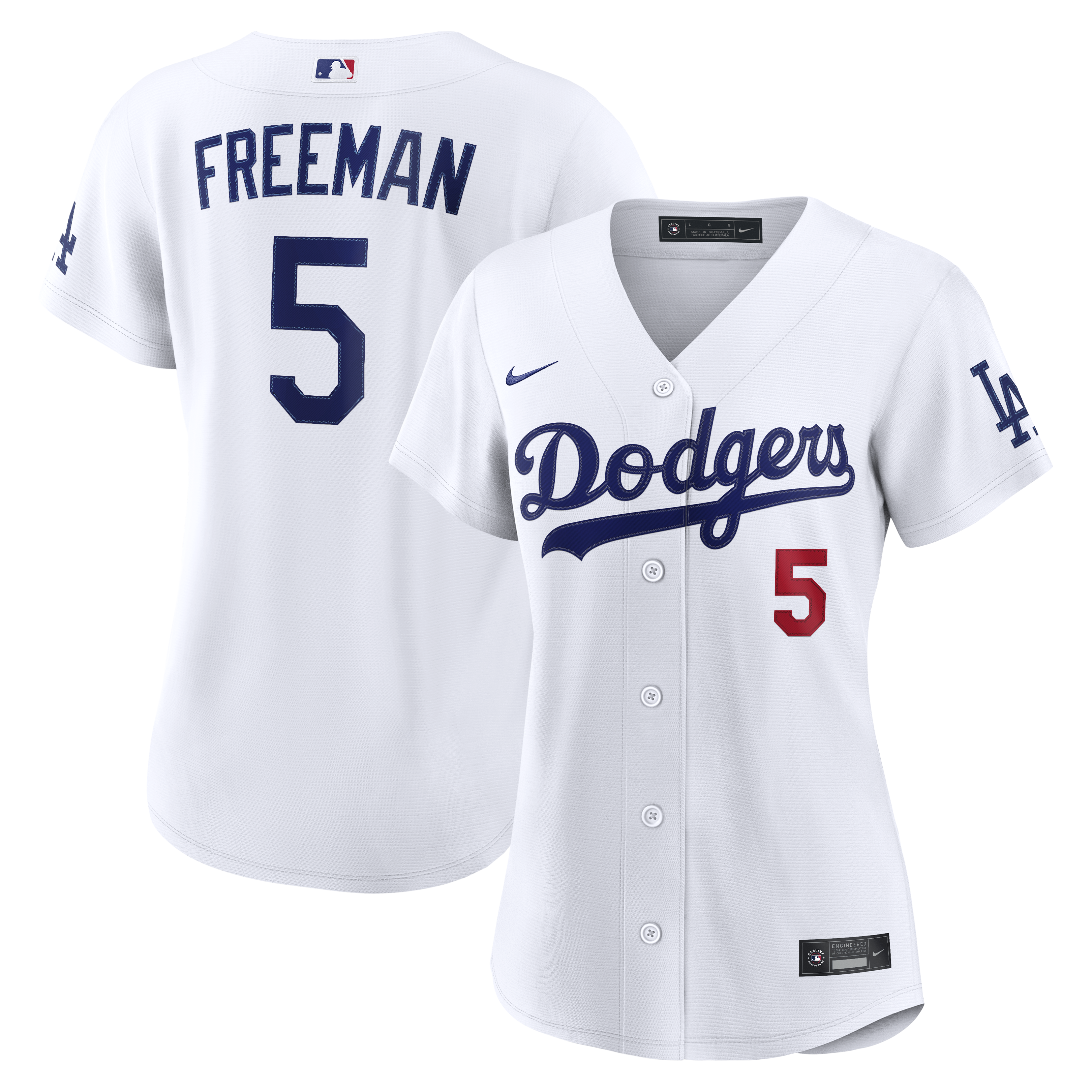 Freddie Freeman Los Angeles Dodgers Women's Home Stadium Jersey - White
