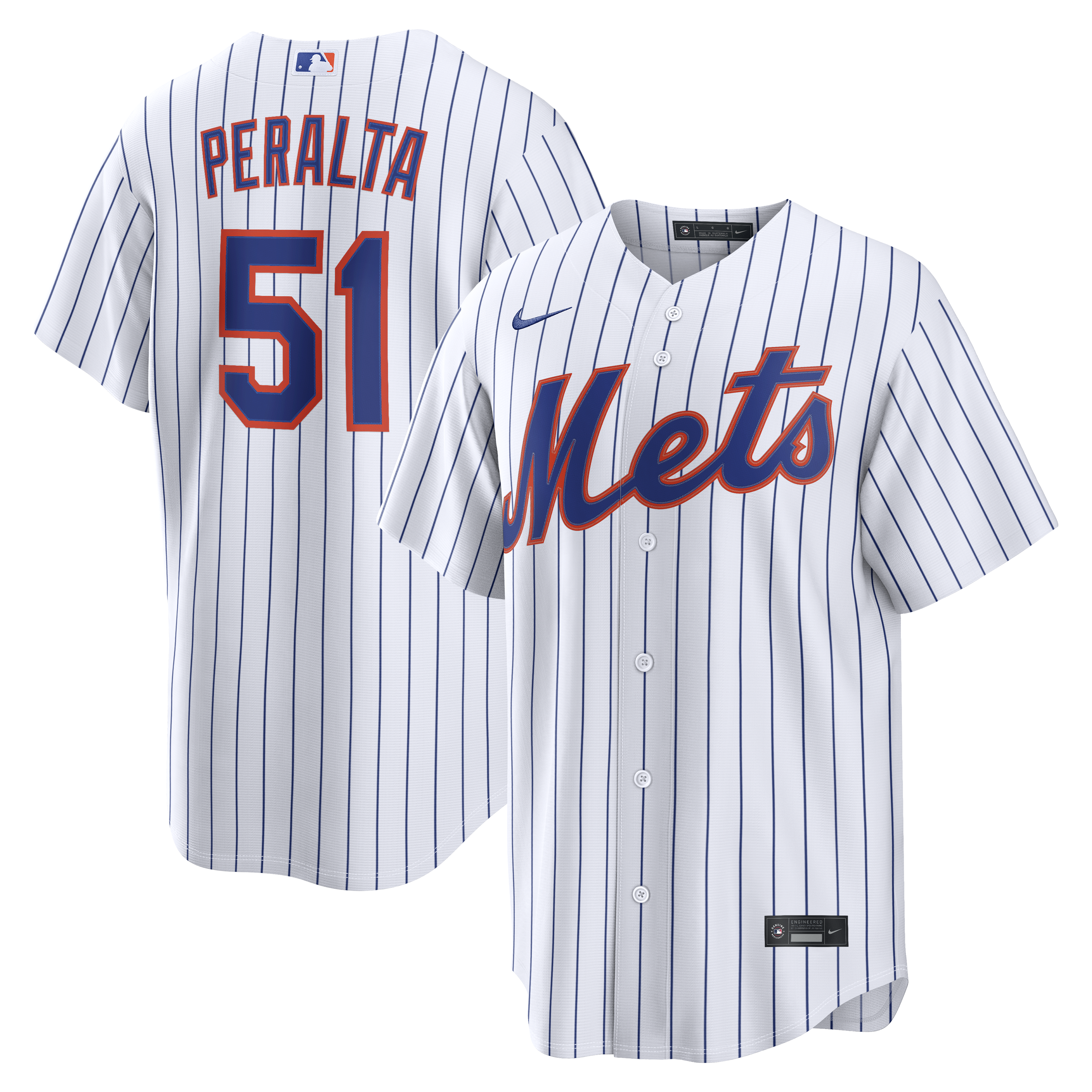 Freddy Peralta New York Mets Home Jersey - White