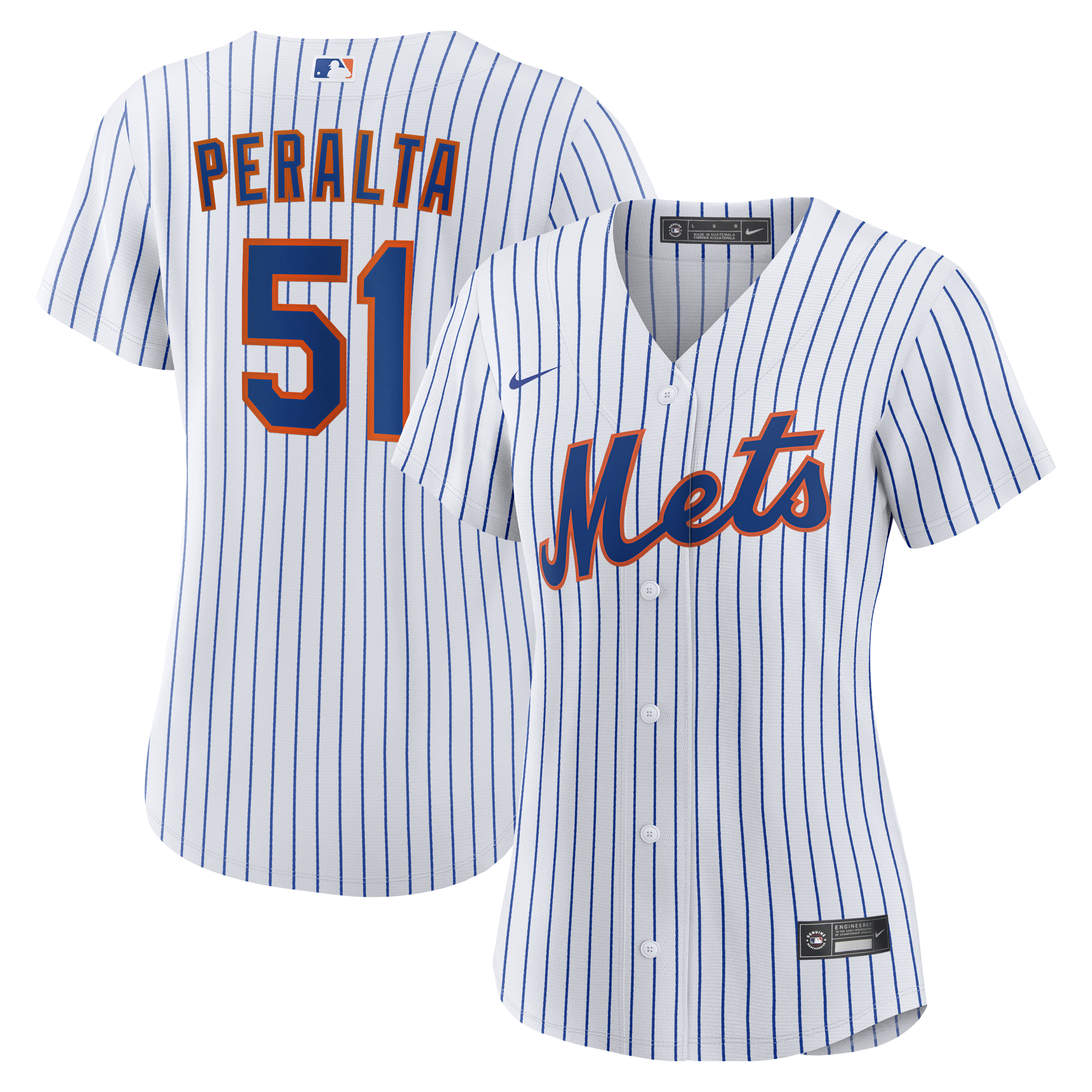 Freddy Peralta New York Mets Women's Home Jersey - White