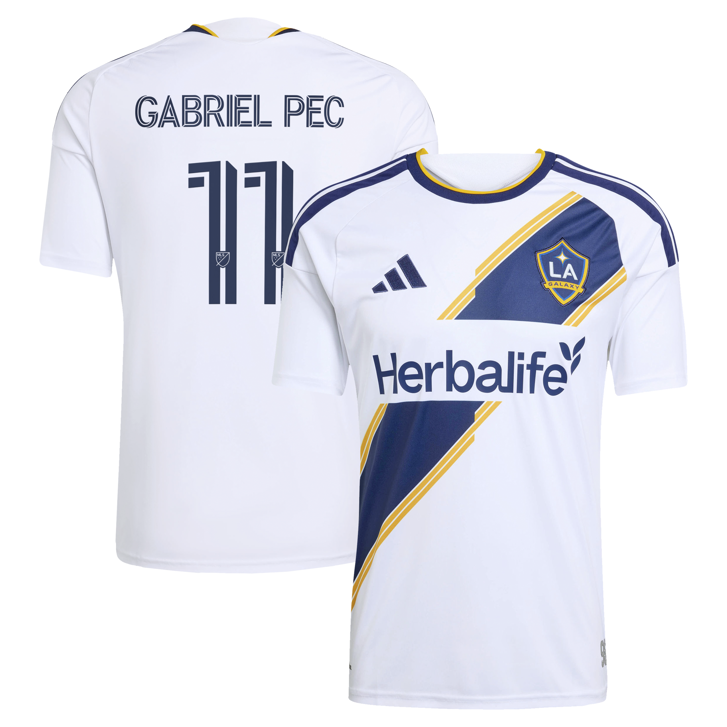 Gabriel Pec LA Galaxy 2026 The VeloCITY Kit Jersey - White