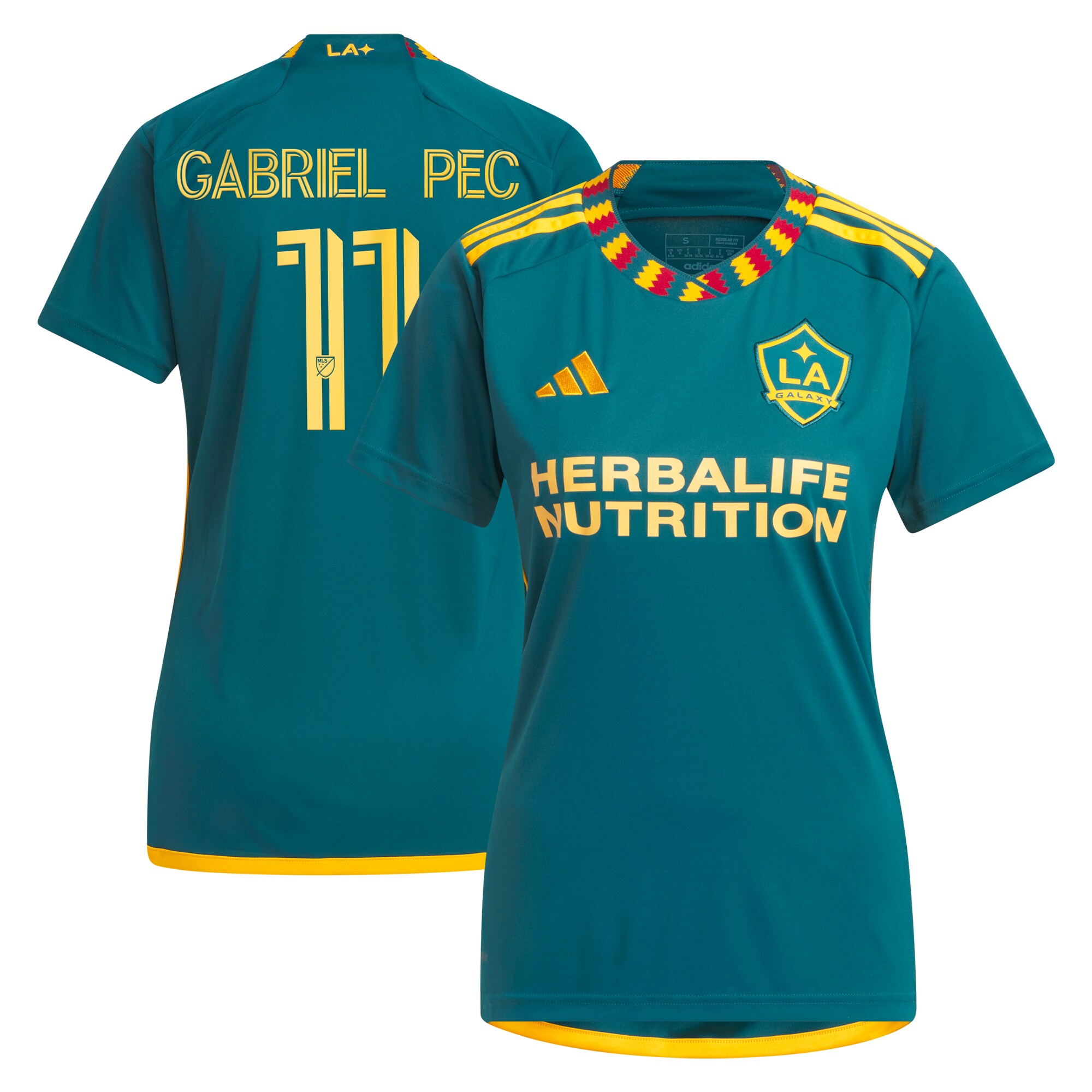 Gabriel Pec LA Galaxy Women's 2024 LA Kit Player Jersey - Green
