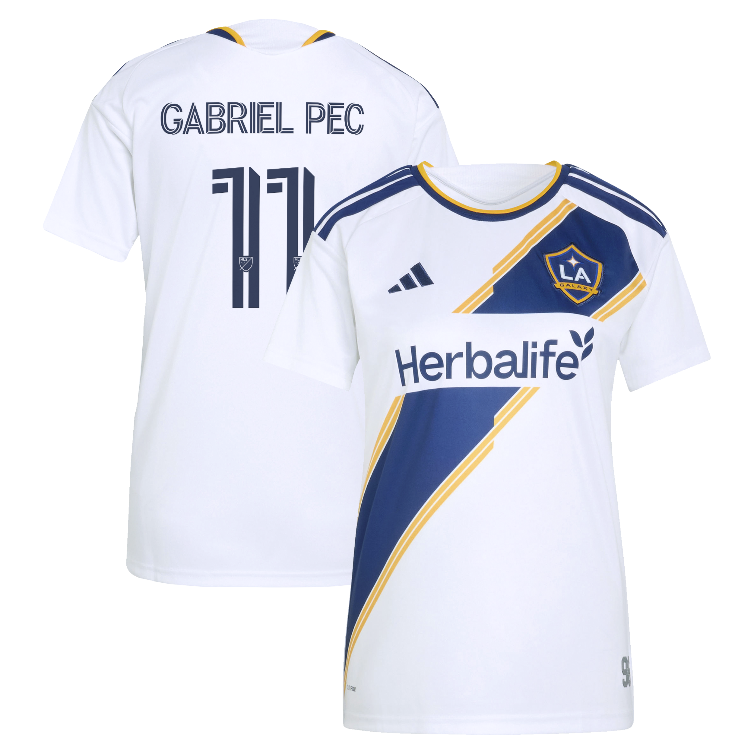 Gabriel Pec LA Galaxy Women's 2026 The VeloCITY Kit Jersey - White