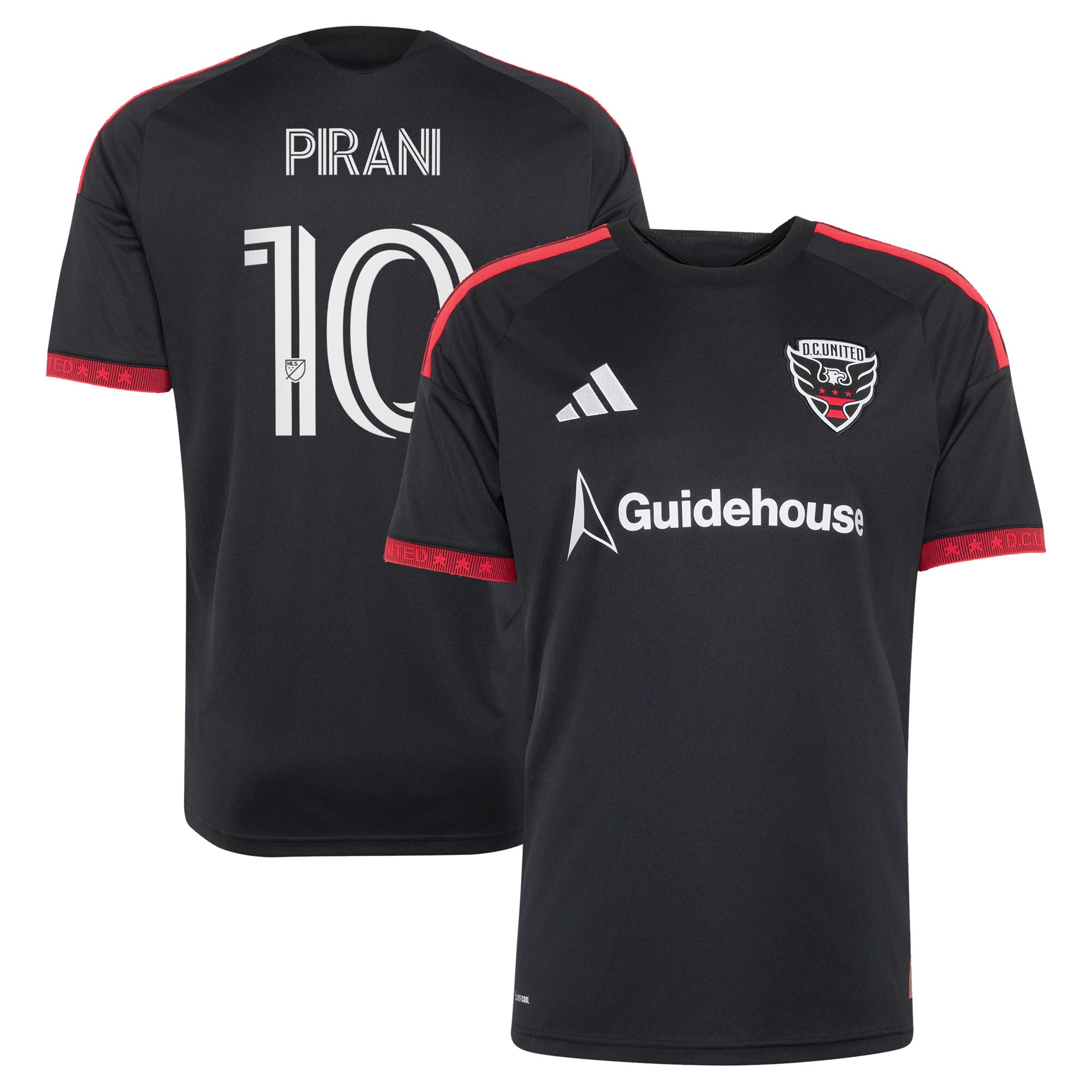 Gabriel Pirani D.C. United 2026 Black-and-Red Kit Jersey - Black