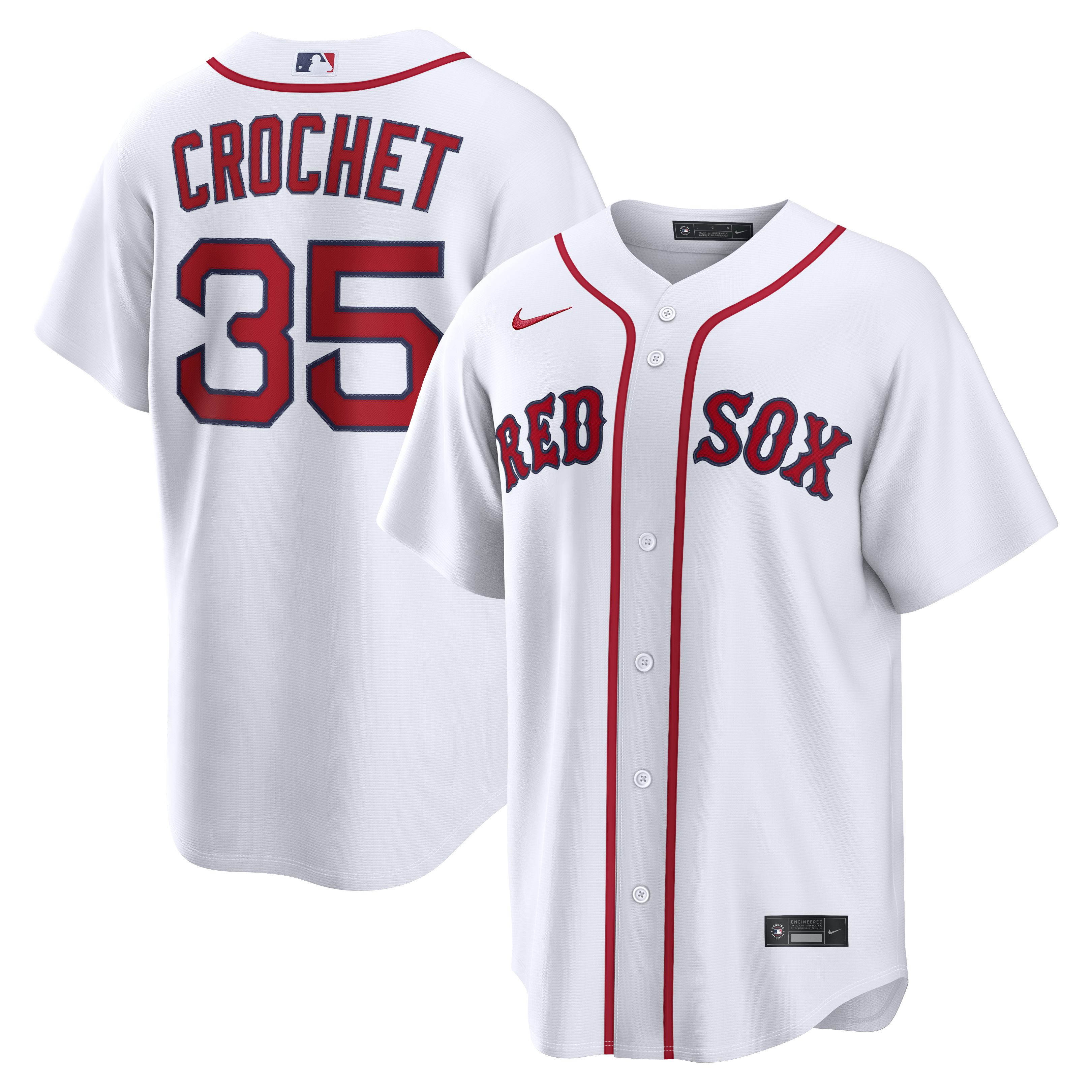 Garrett Crochet Boston Red Sox Home Jersey - White