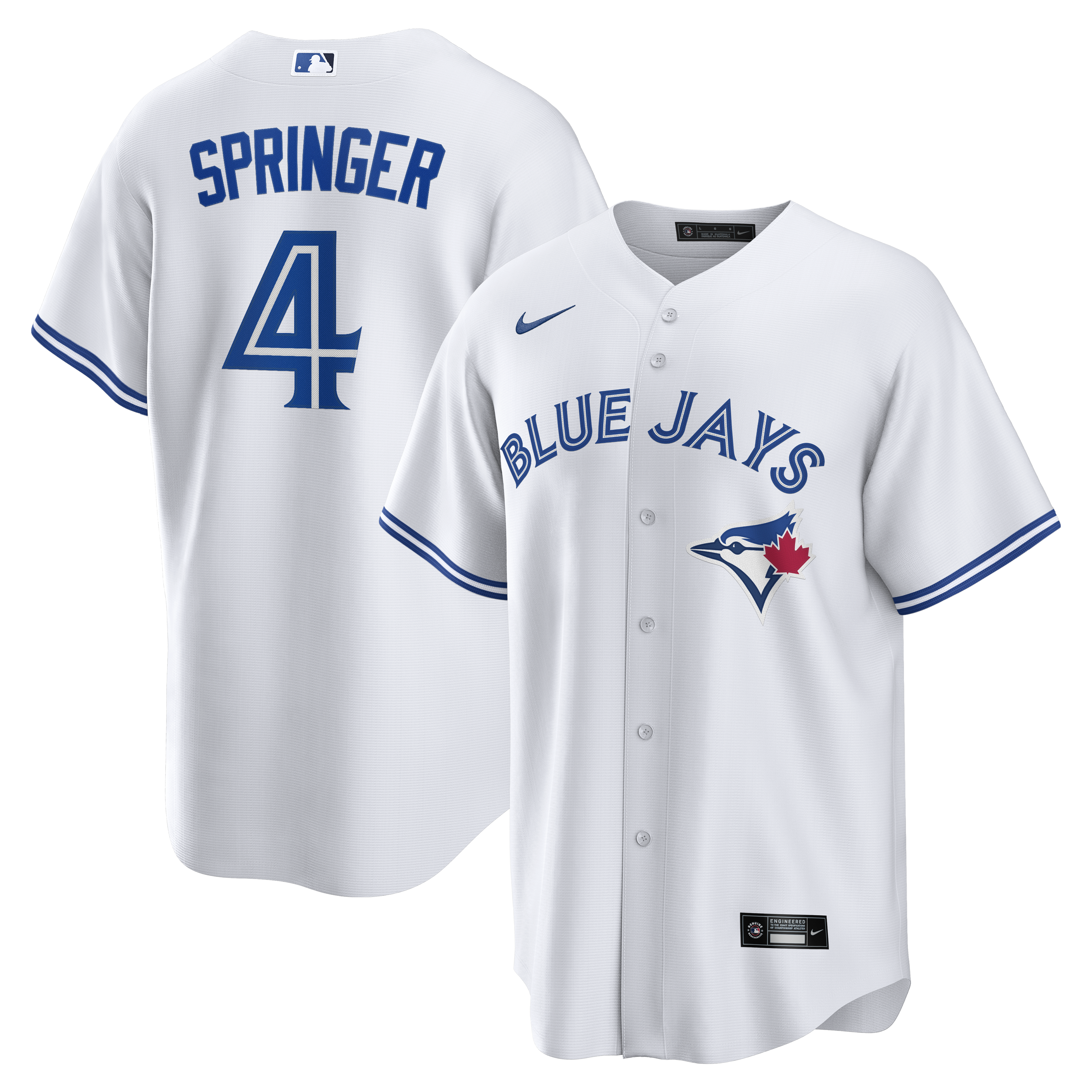 George Springer Toronto Blue Jays Home Jersey - White