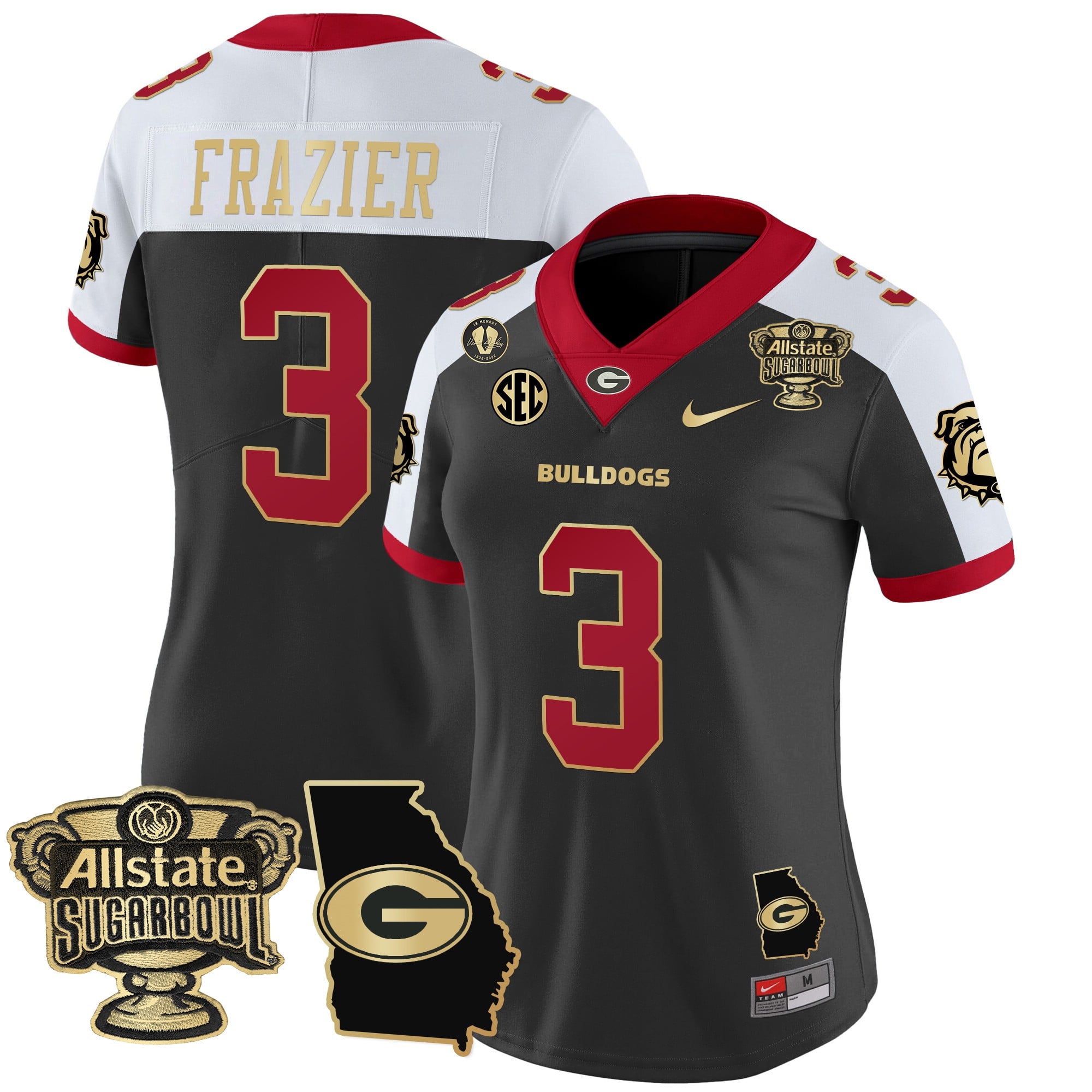 Alternative view of Georgia Bulldogs Beck Jersey - Nike Georgia Bulldogs #15 Beck Black