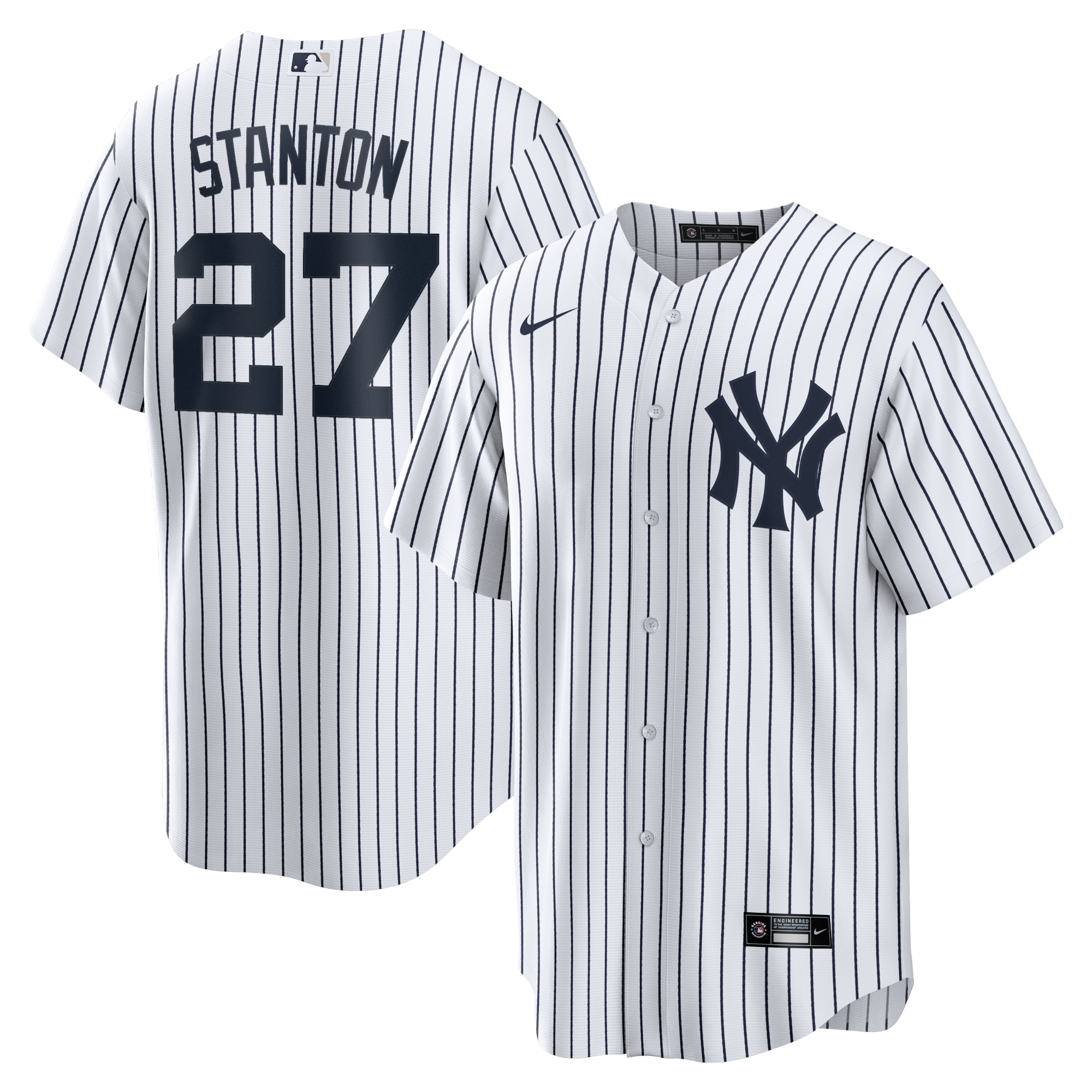 Giancarlo Stanton New York Yankees Home Player Name Jersey - White