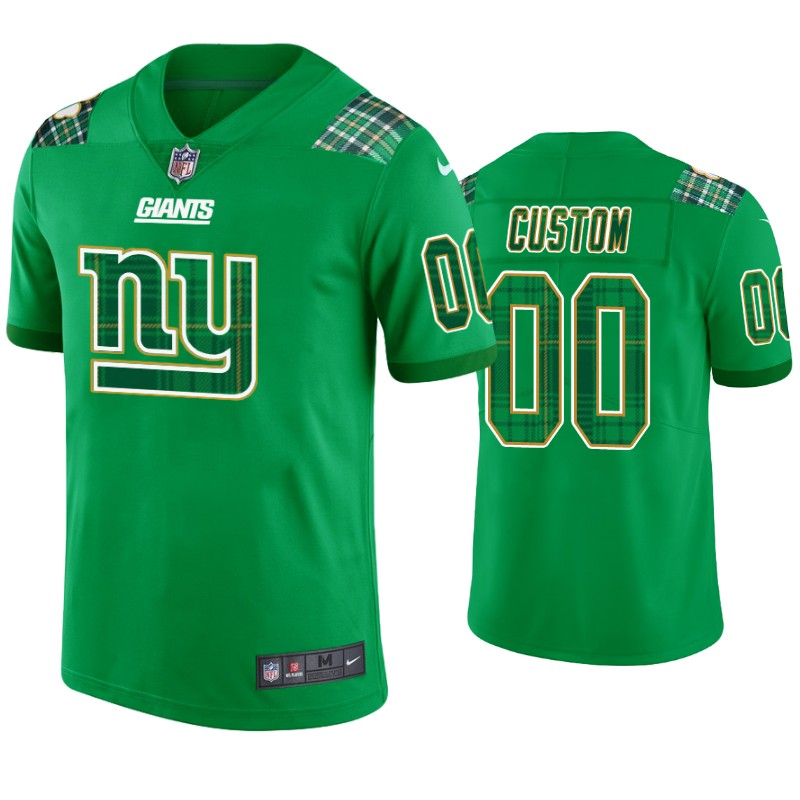 Giants Green Plaid Custom Jersey - Nike - St. Patrick’s Edition