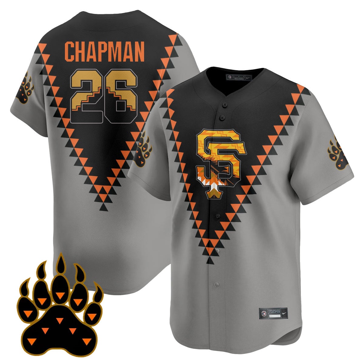 Alternative view of Giants Native Heritage Jersey - Adames Giants Native American Heritage