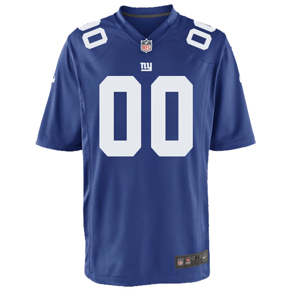 Alternative view of Giants Royal Blue Custom Jersey nike personalize - Nike Giants Royal