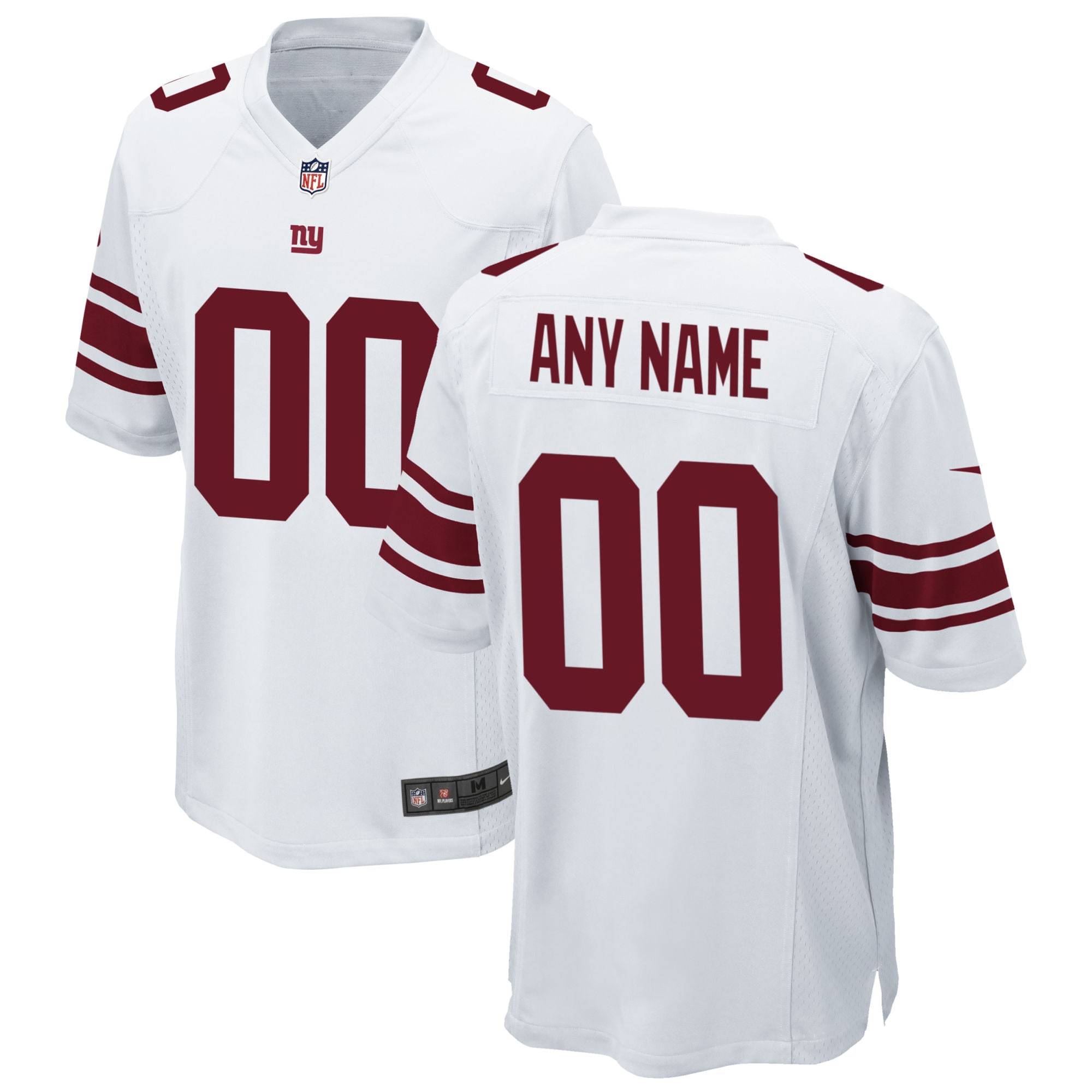 Giants White Custom Jersey - Nike - Personalized NFL Style